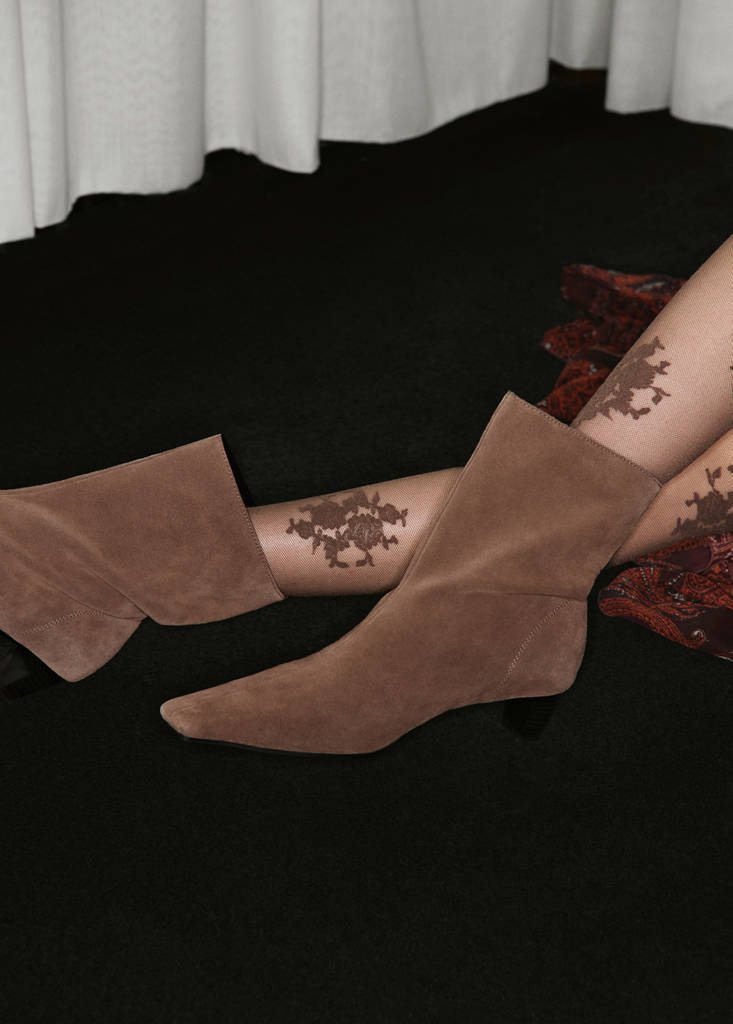 Suede leather ankle boots — Light/Pastel Brown