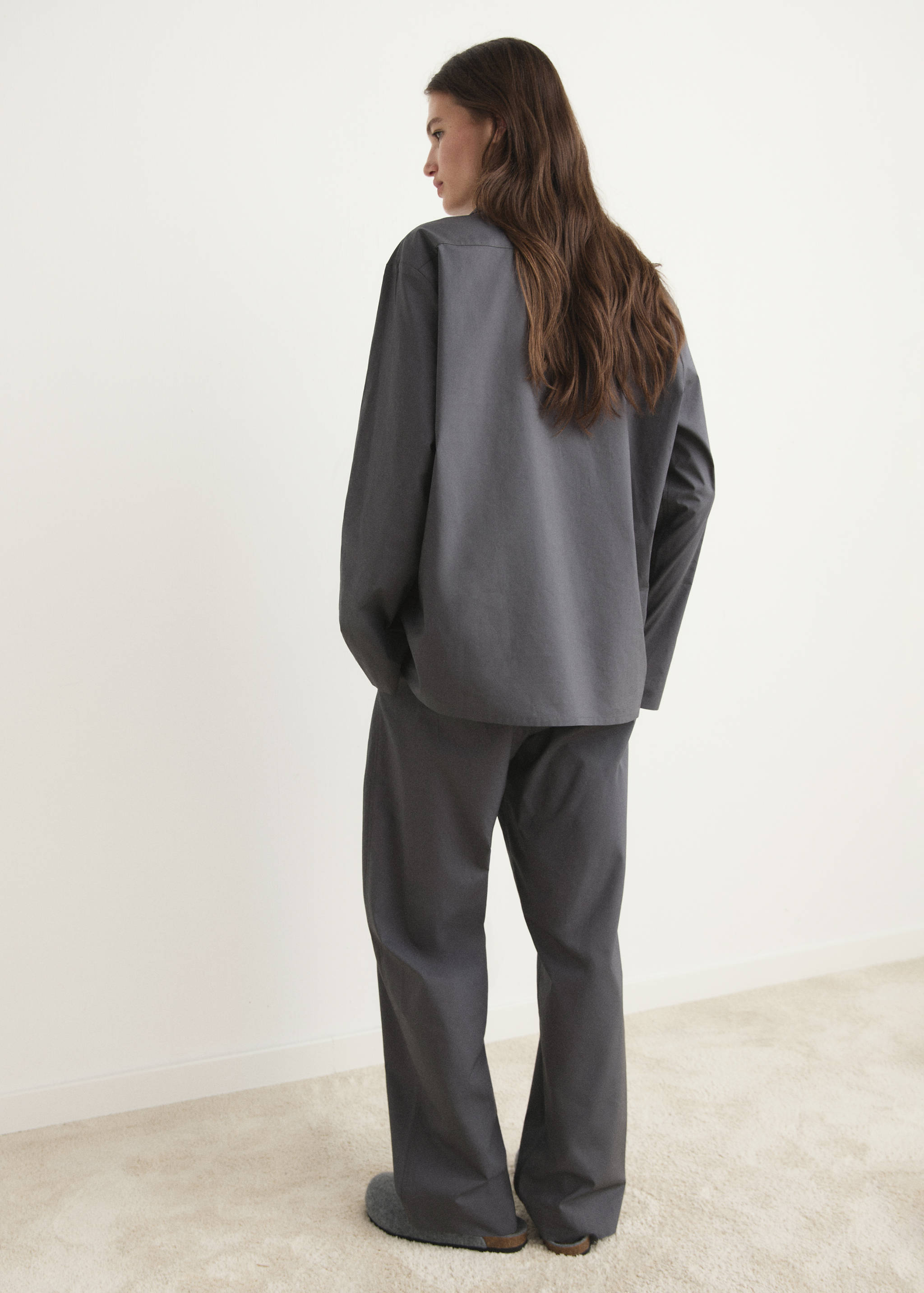 Poplin pyjamasbyxor - Artikelns baksida