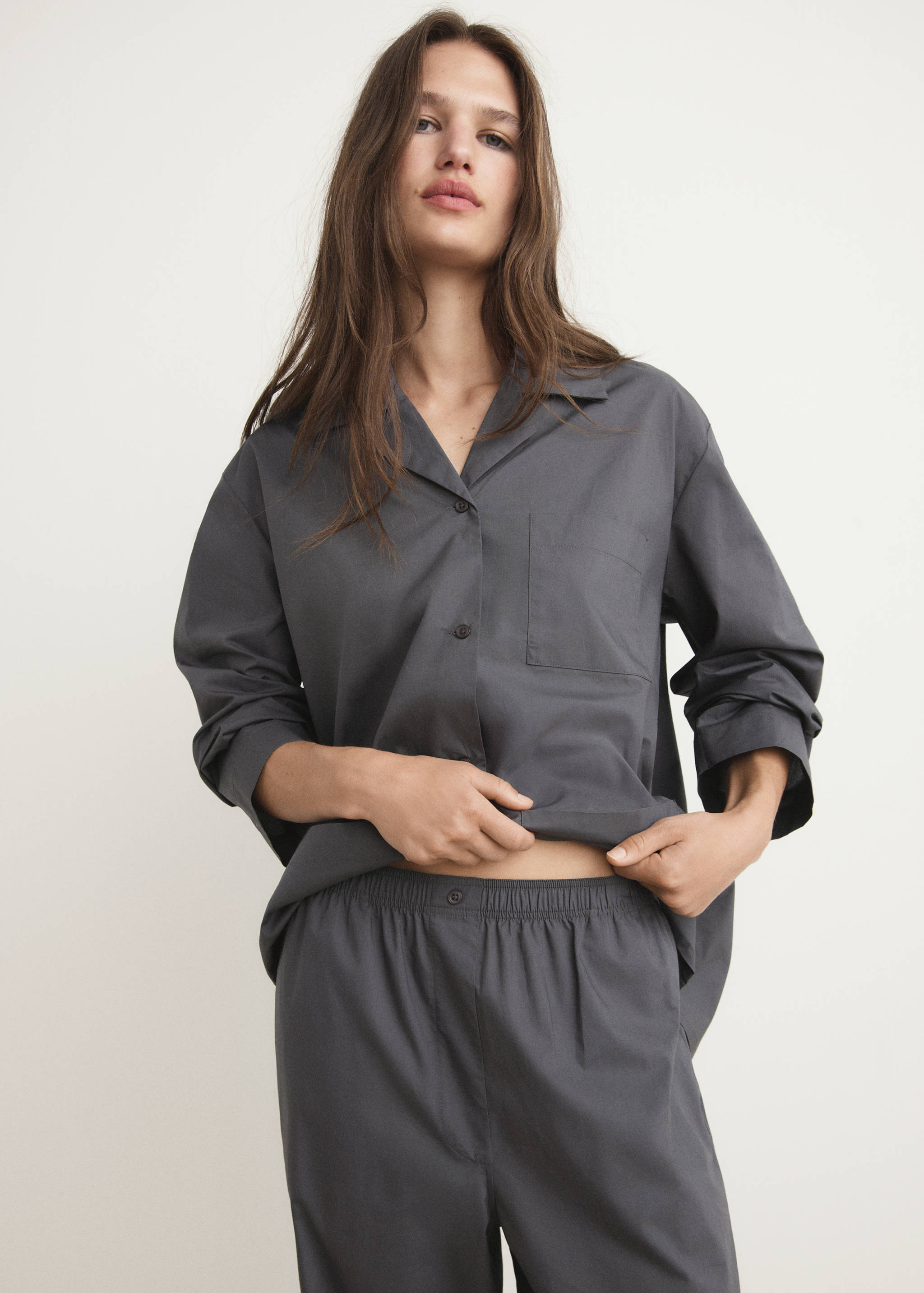 Poplin pyjamasbyxor - Detaljer om artikeln 1