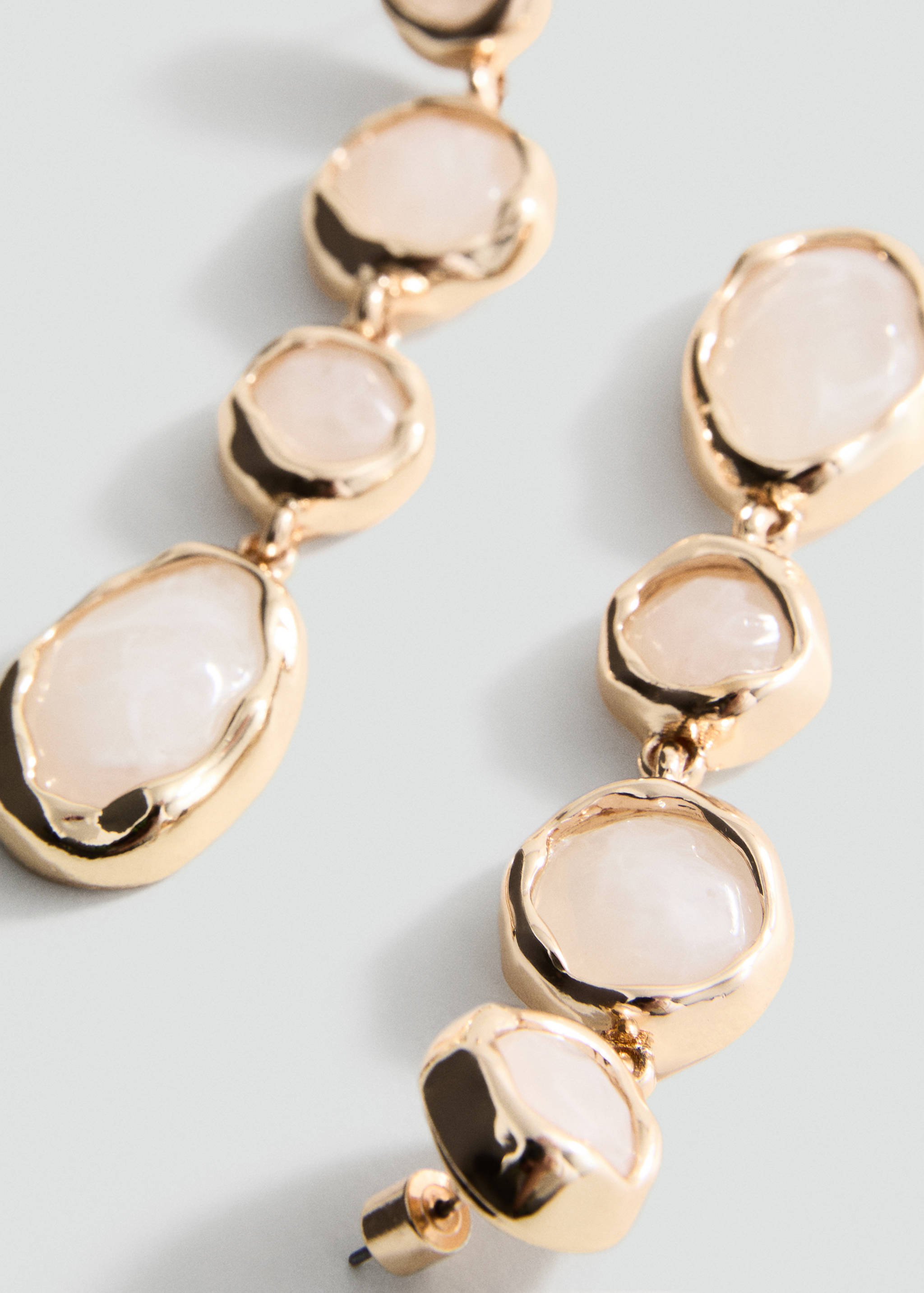 Resin pendant earrings - Medium plane