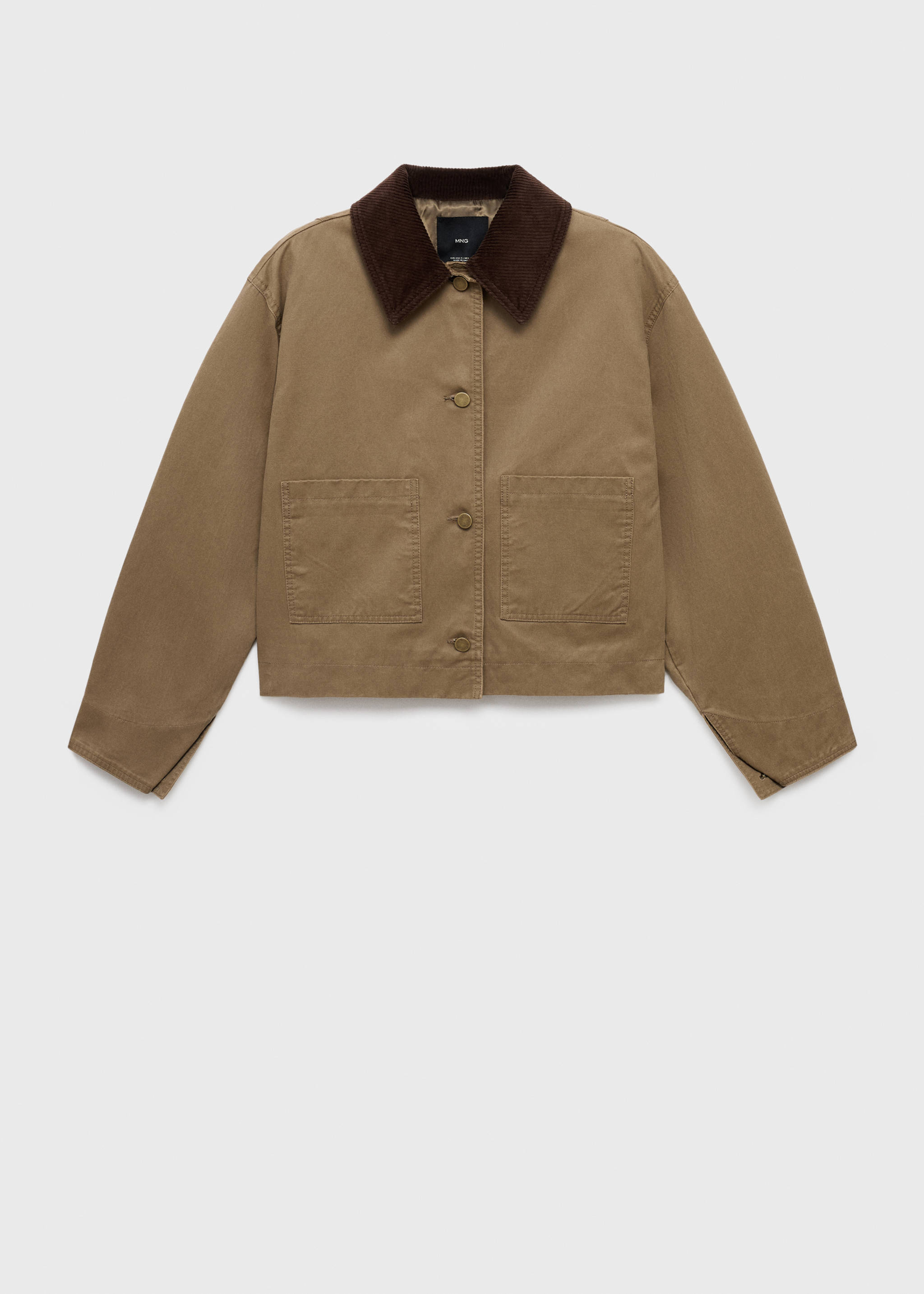 Parka vaquera cuello pana - Artículo sin modelo