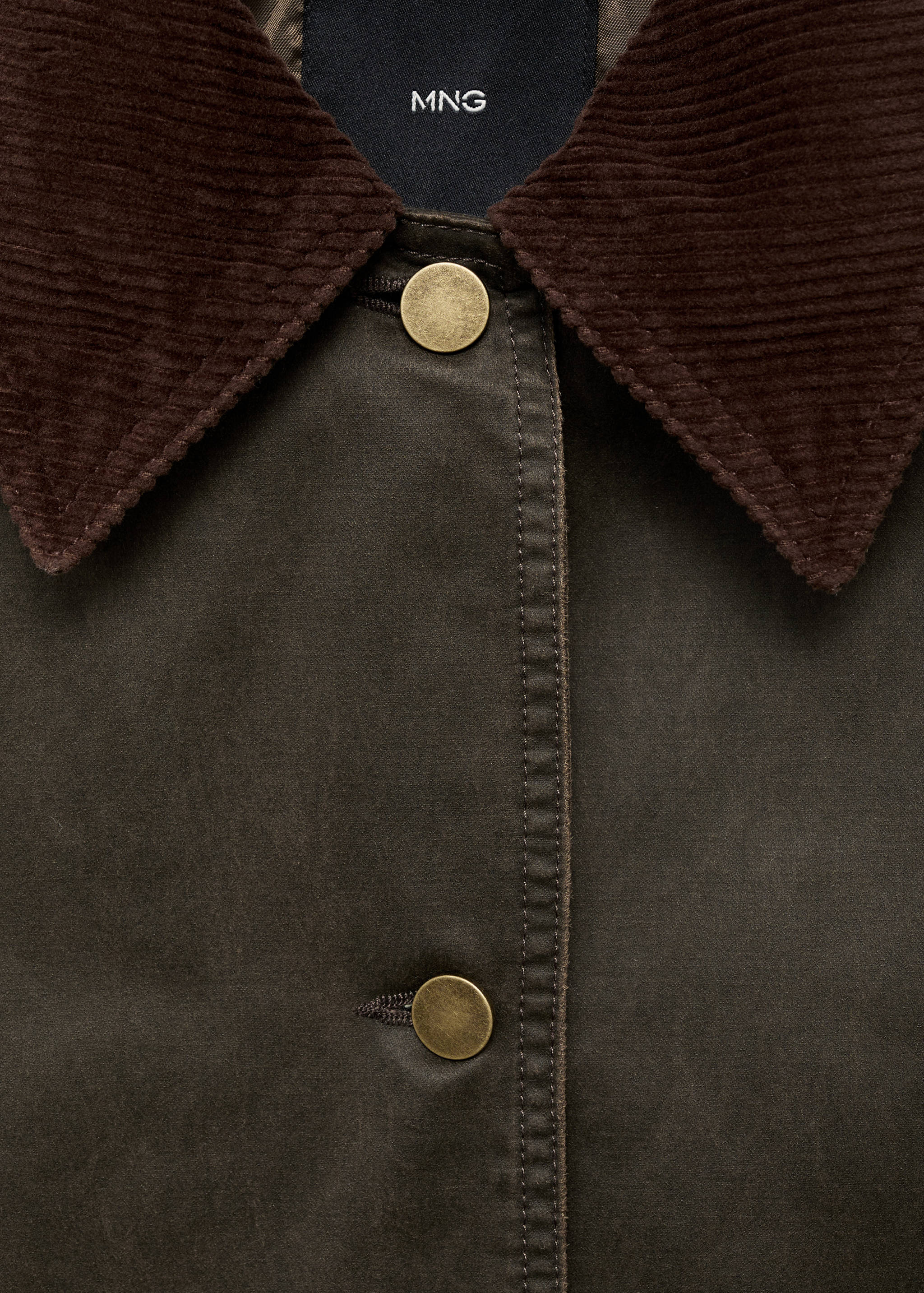 Jeansparka mit Cordkragen - Detail des Artikels 8