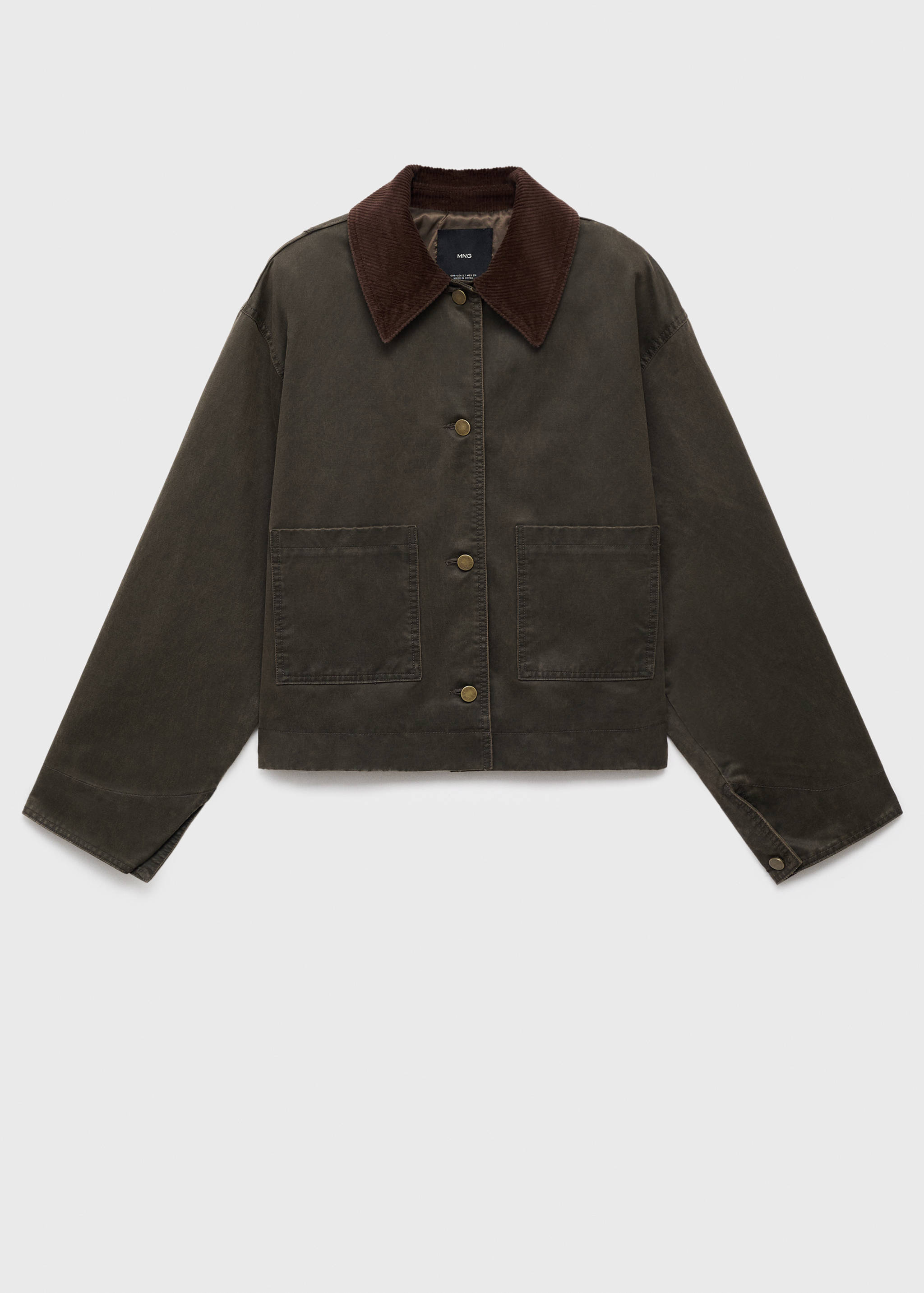 Parka vaquera cuello pana - Artículo sin modelo