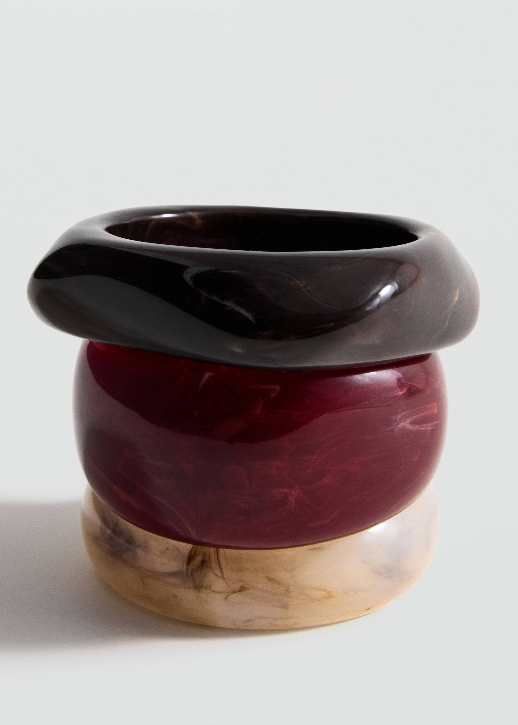 Set of 3 combined volume maxi bracelets - Details of the article 1