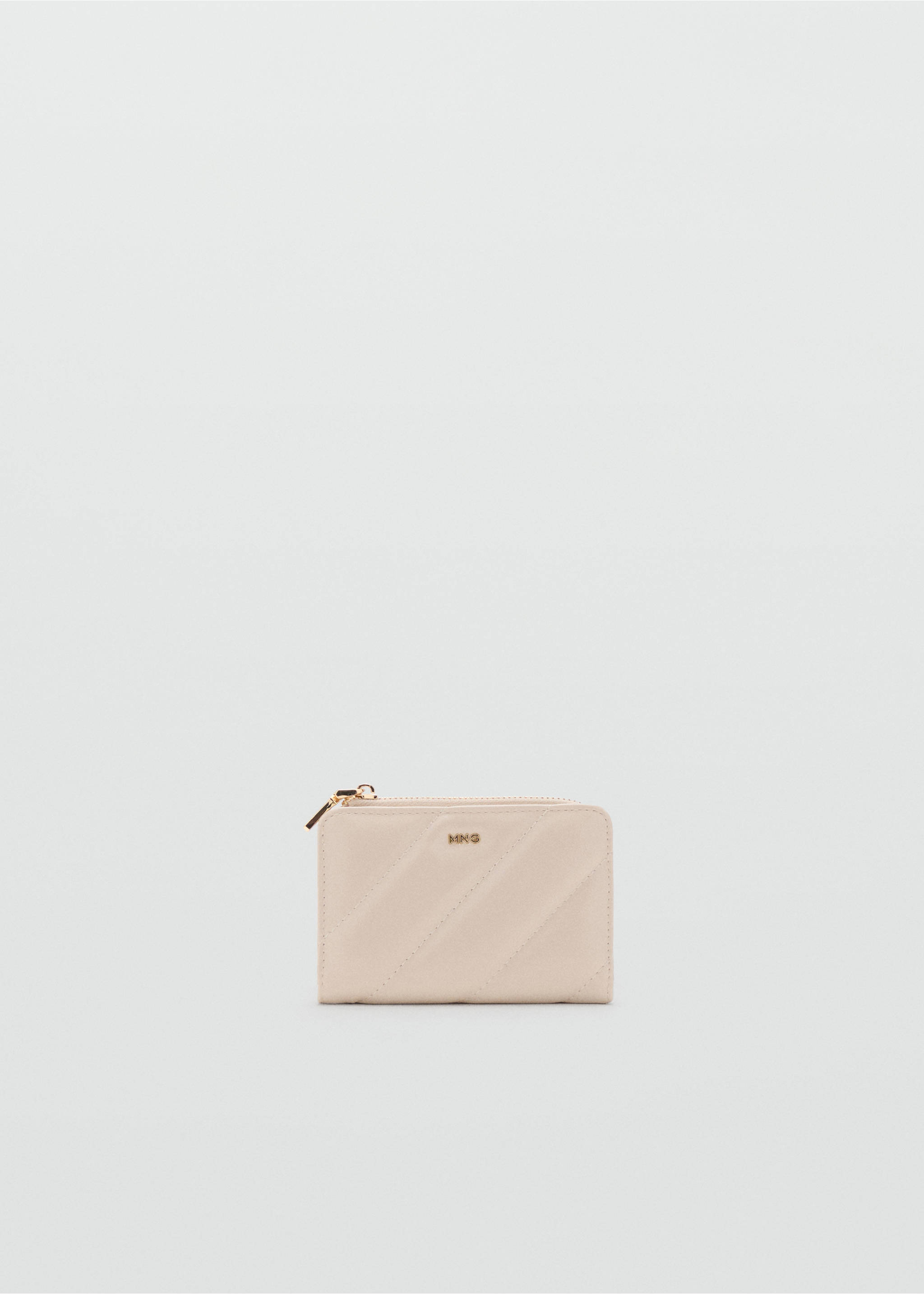 小号绗缝钱包 - null, 灰白. Ref: 17084124-00.