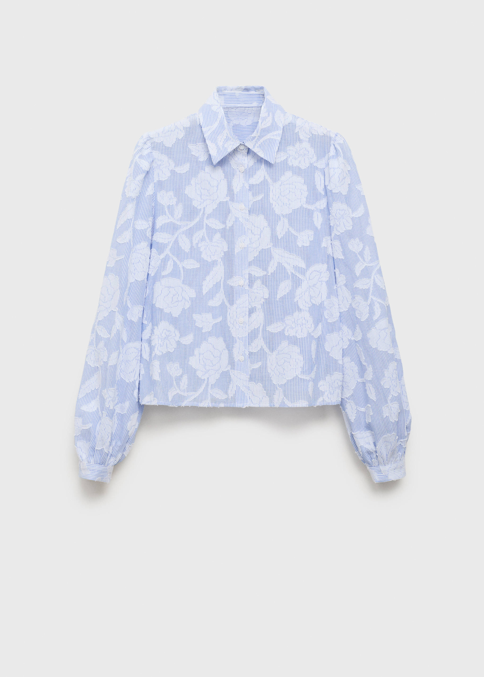 Striped shirt with embroidered details - Article without model