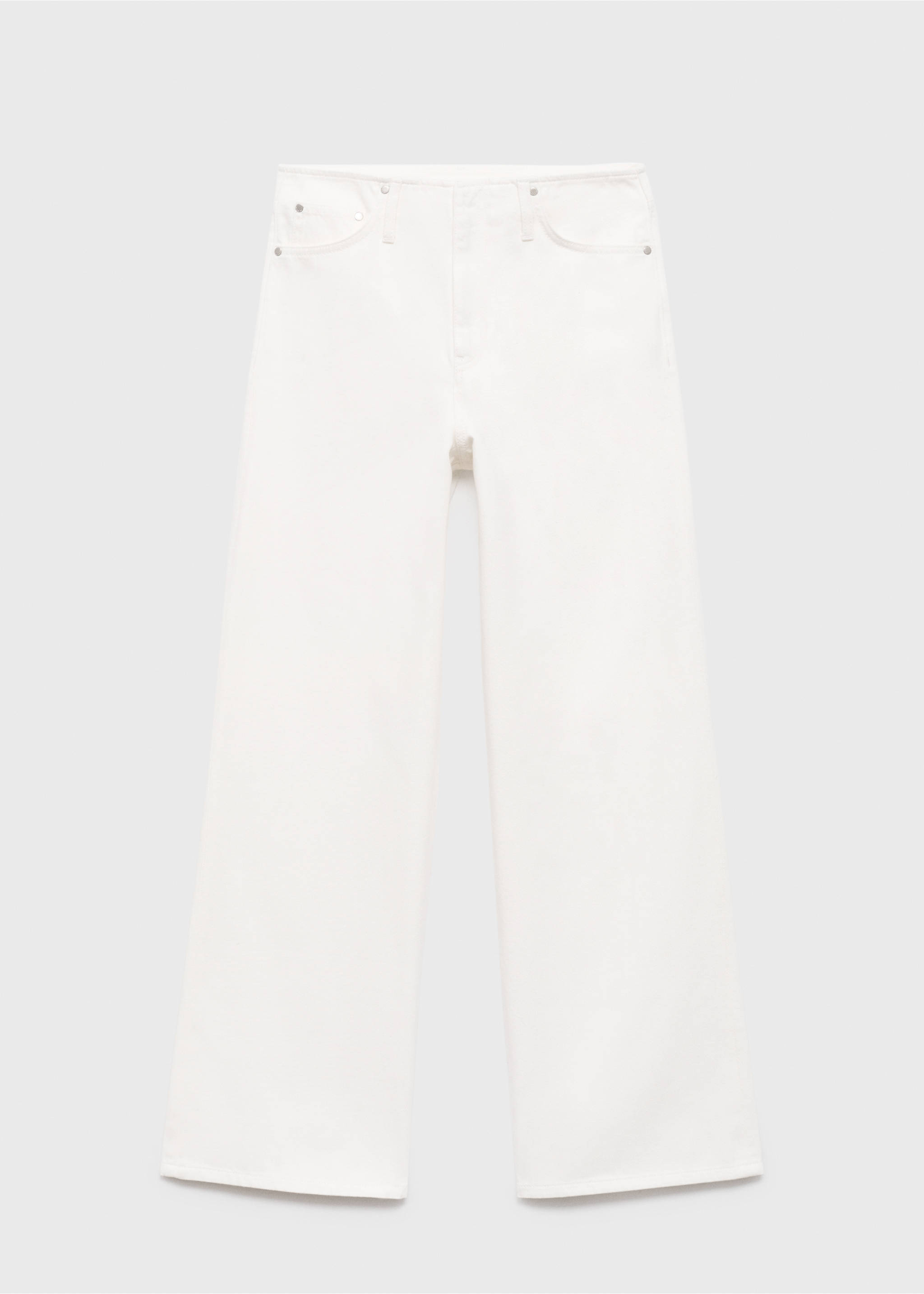 Low-rise wideleg jeans - Article without model, Off White. Ref: 17084138-00.