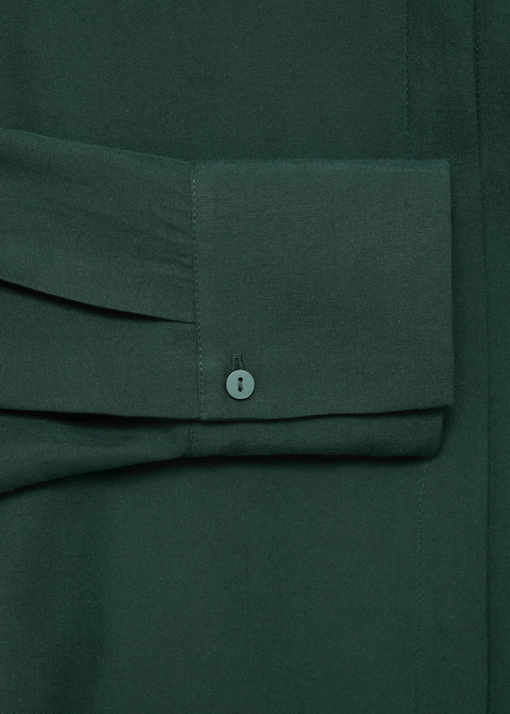 Lyocell shirt with hidden buttons - Details of the article 0