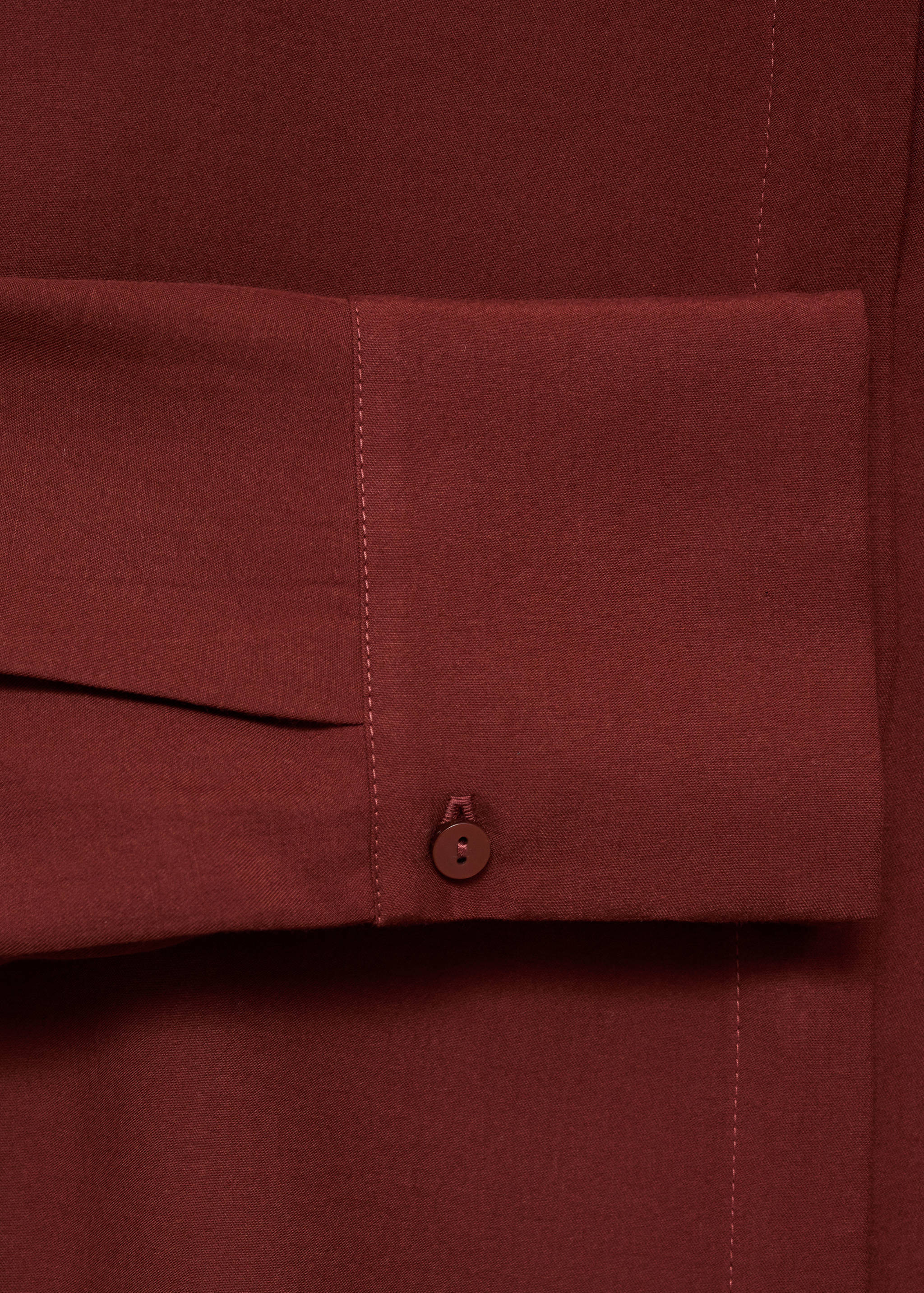 Lyocell shirt with hidden buttons - Details of the article 0