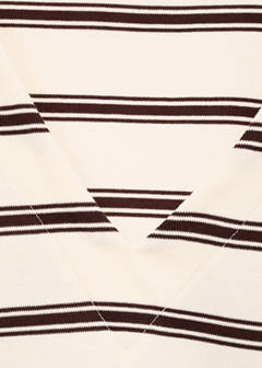 Striped cotton-blend sweatshirt — Ecru 6