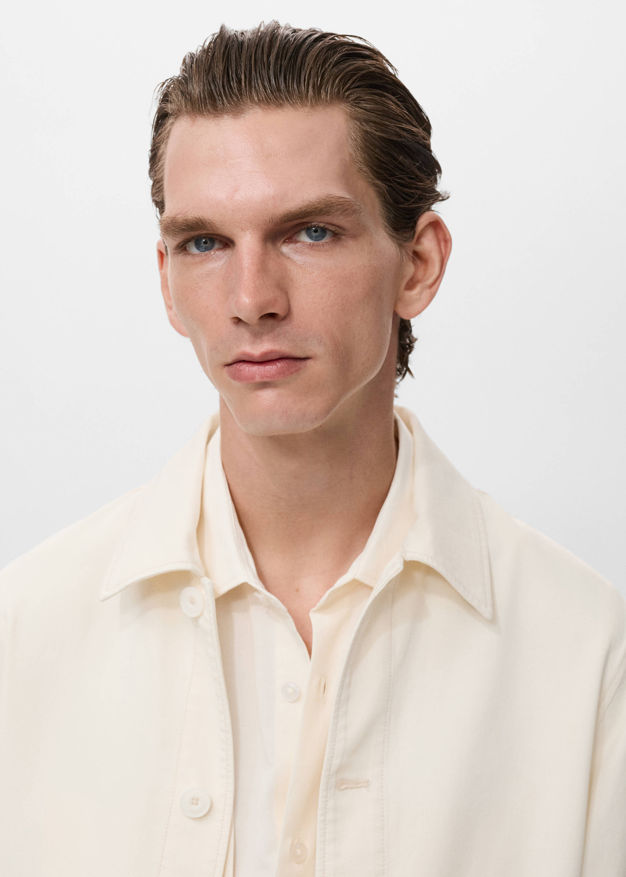 Пряма бавовняна куртка з гудзиками - Детальніше про товар 1