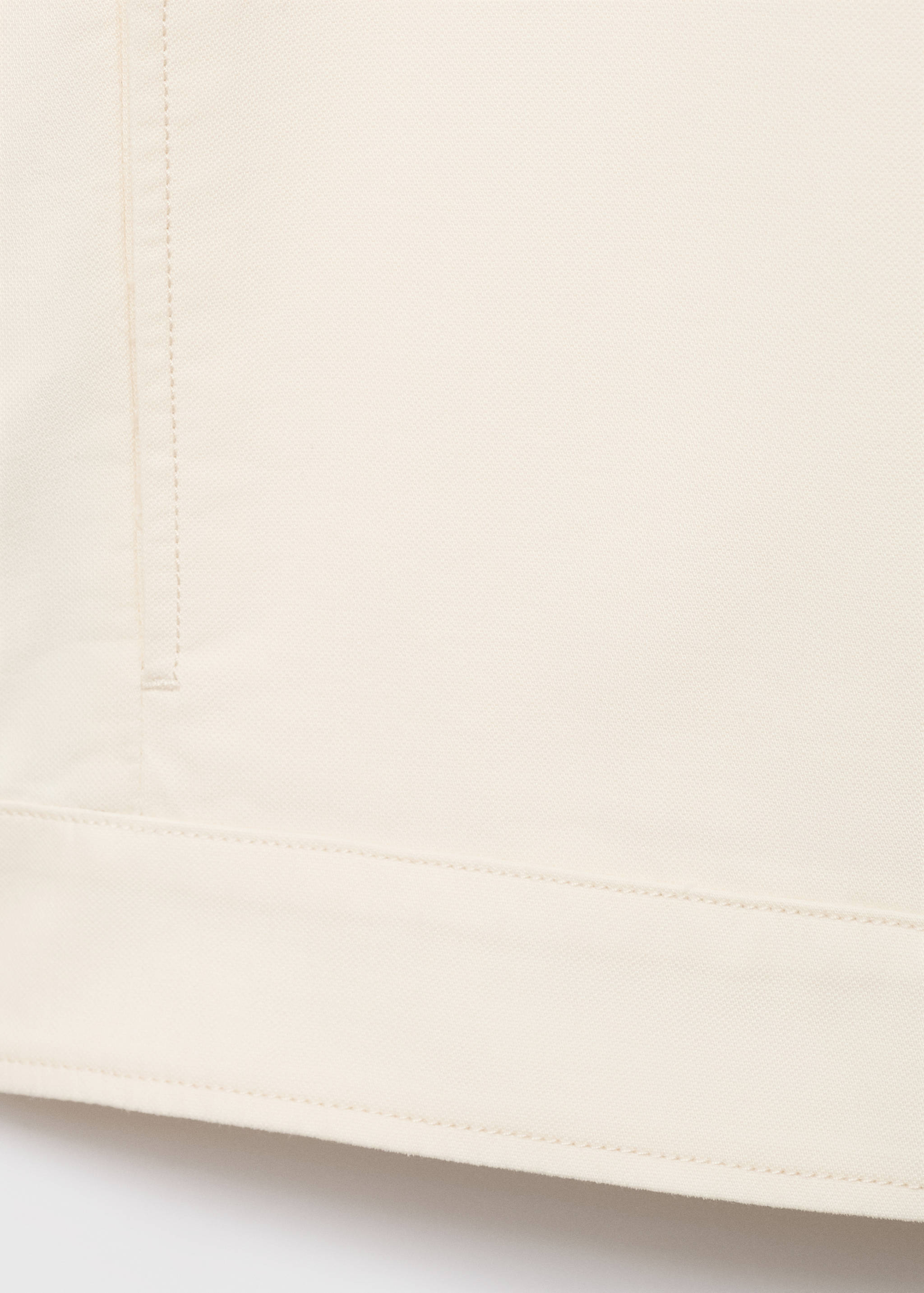 Пряма бавовняна куртка з гудзиками - Детальніше про товар 0