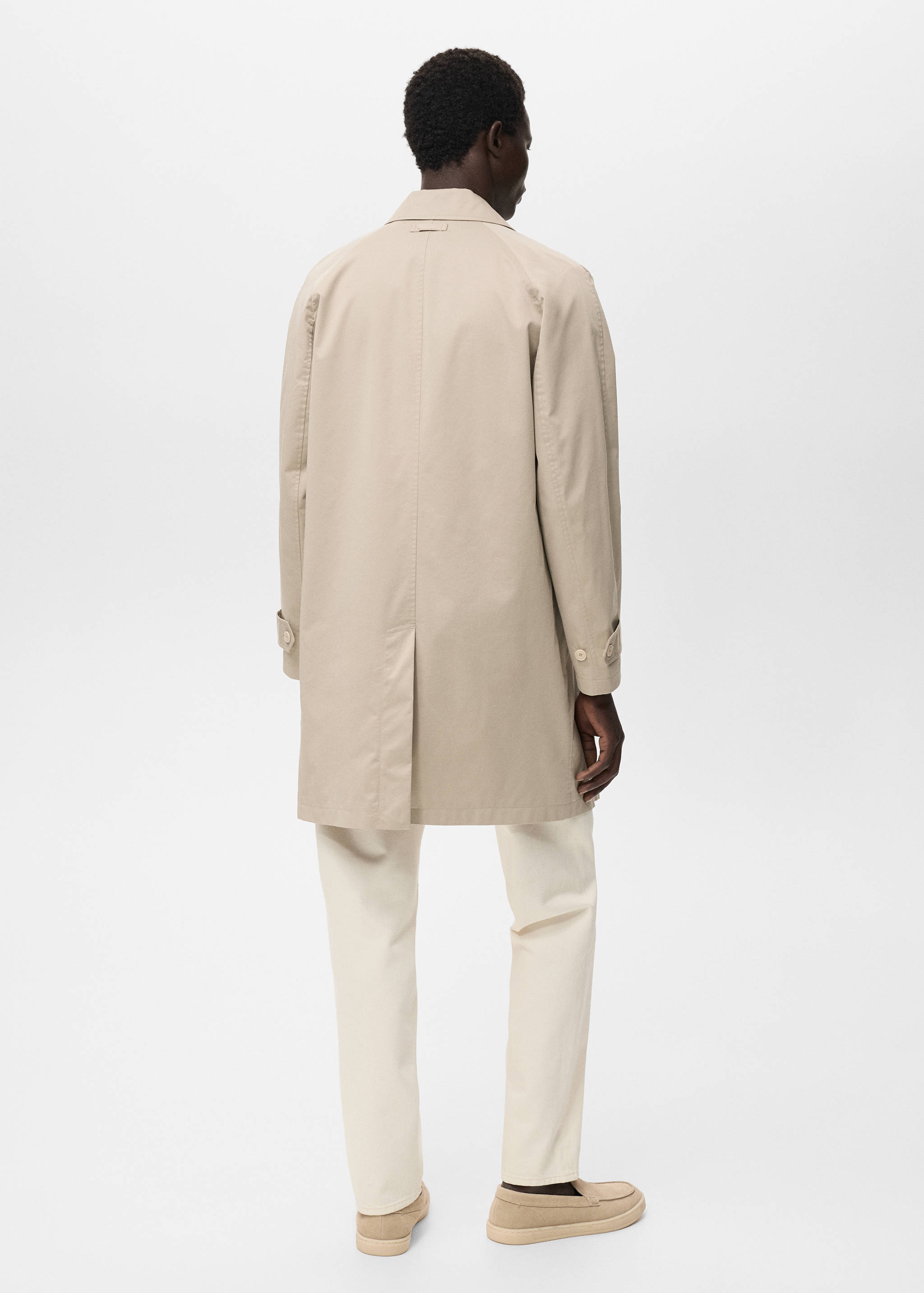 Classic water-repellent trench coat - Reverse of the article