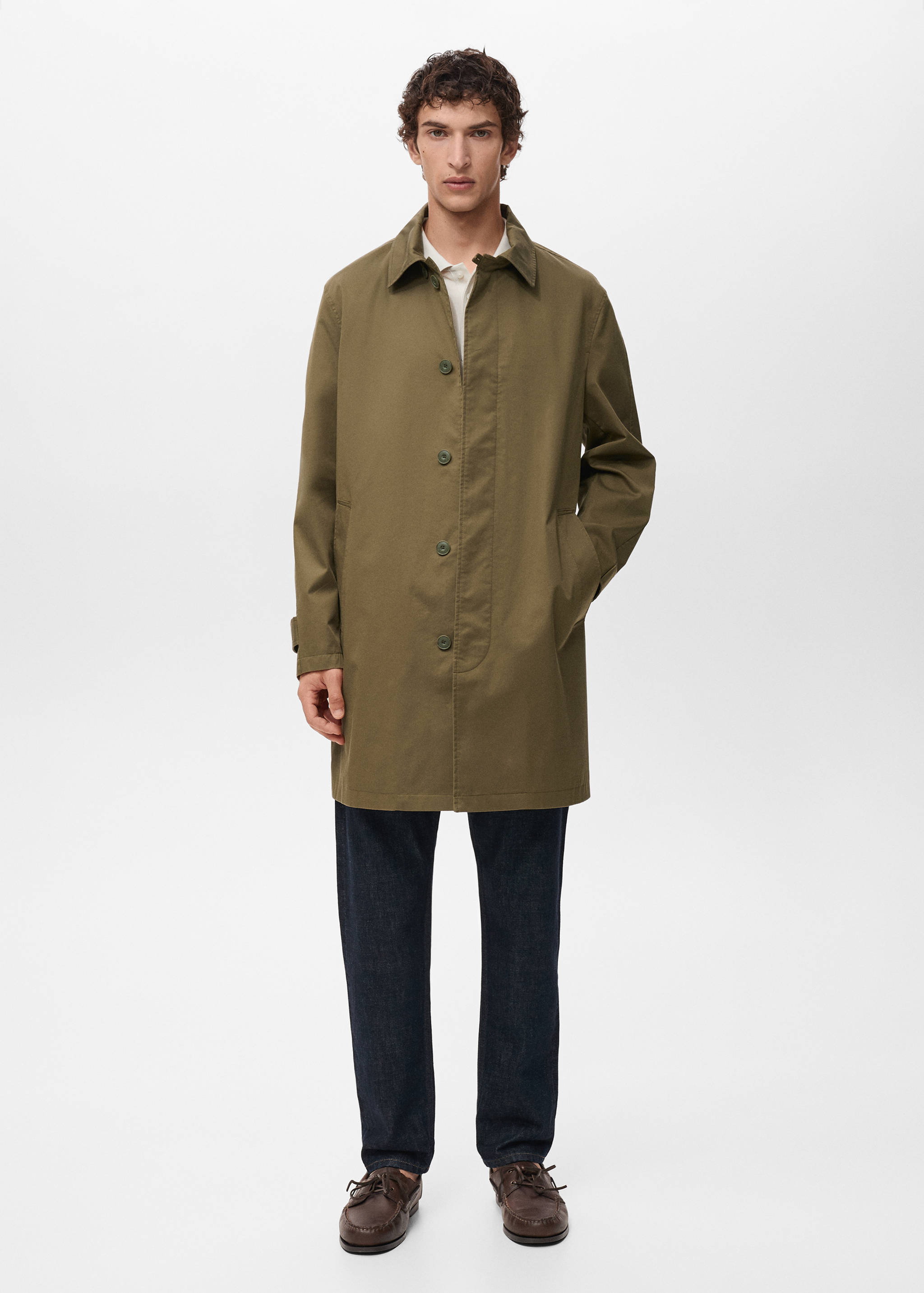 Classic water-repellent trench coat - General plane