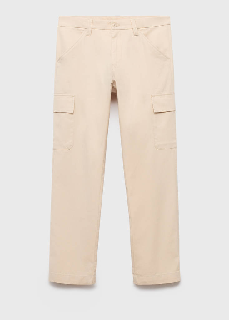 Cotton lyocell cargo pants - thumbnail 4