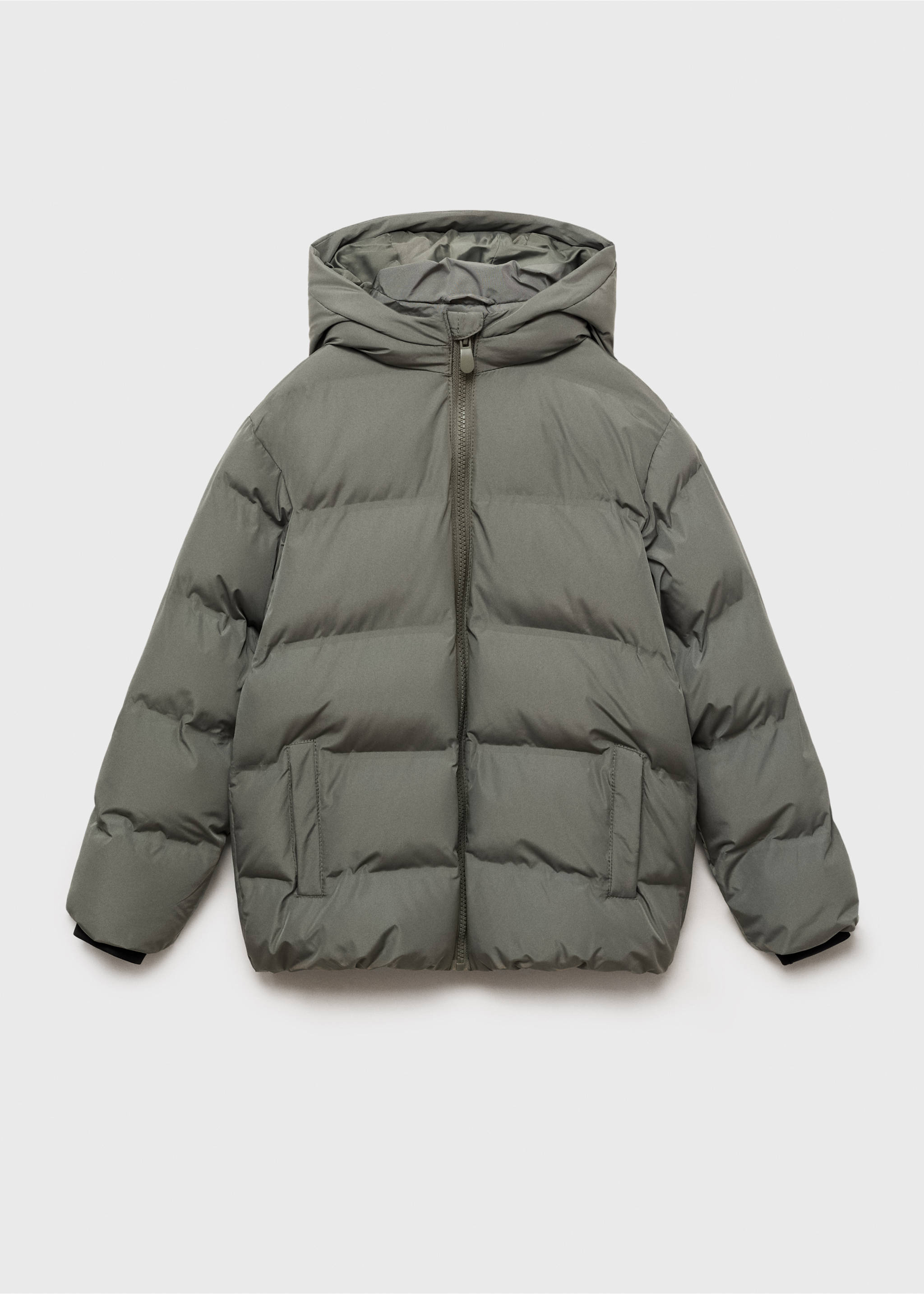 Anorak acolchado capucha - Artículo sin modelo, Verde pastel. Ref: 17084405-00.