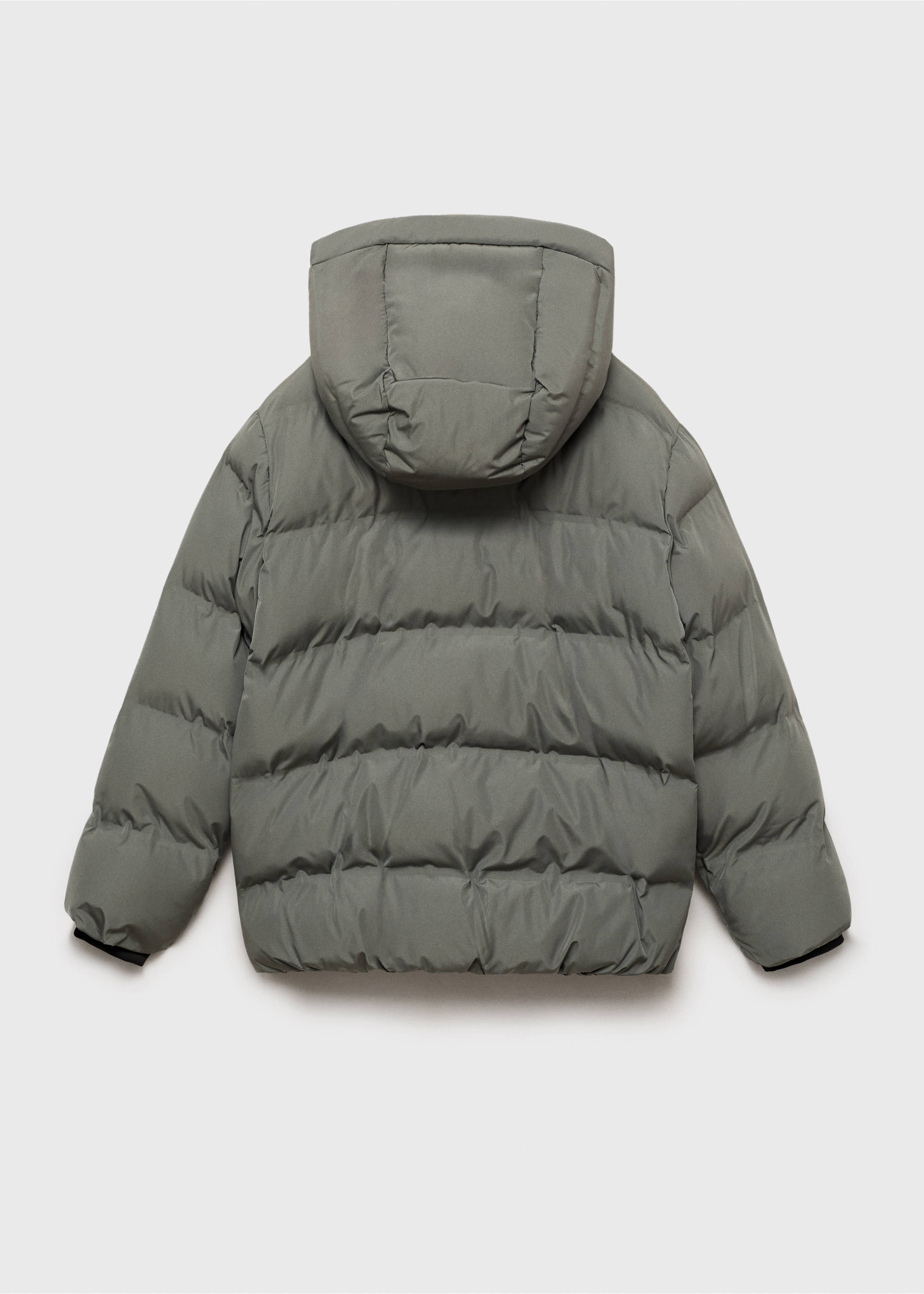 Anorak acolchado capucha - Reverso del artículo, Verde pastel. Ref: 17084405-00.