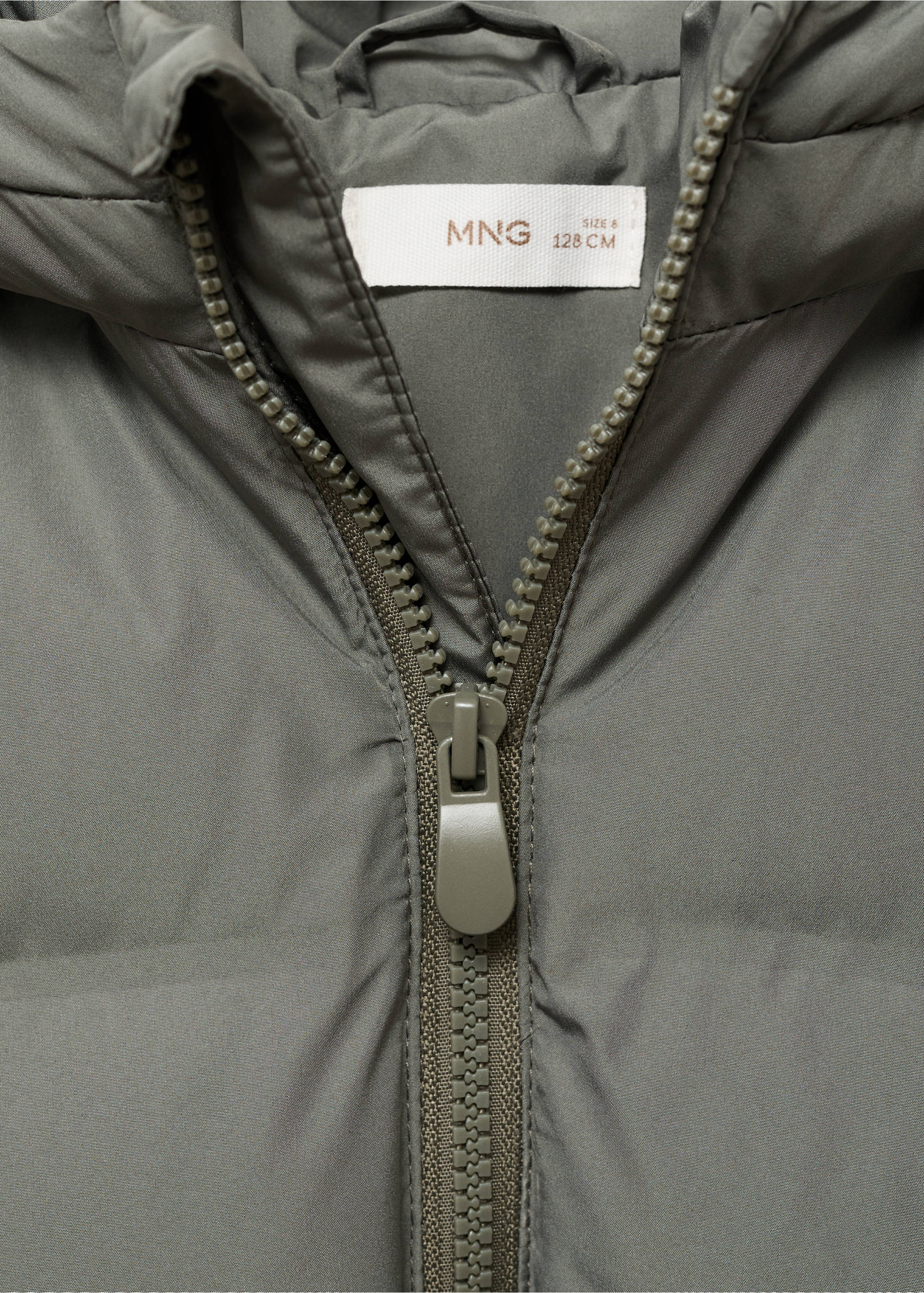 Anorak acolchado capucha - Detalle del artículo 8, Verde pastel. Ref: 17084405-00.