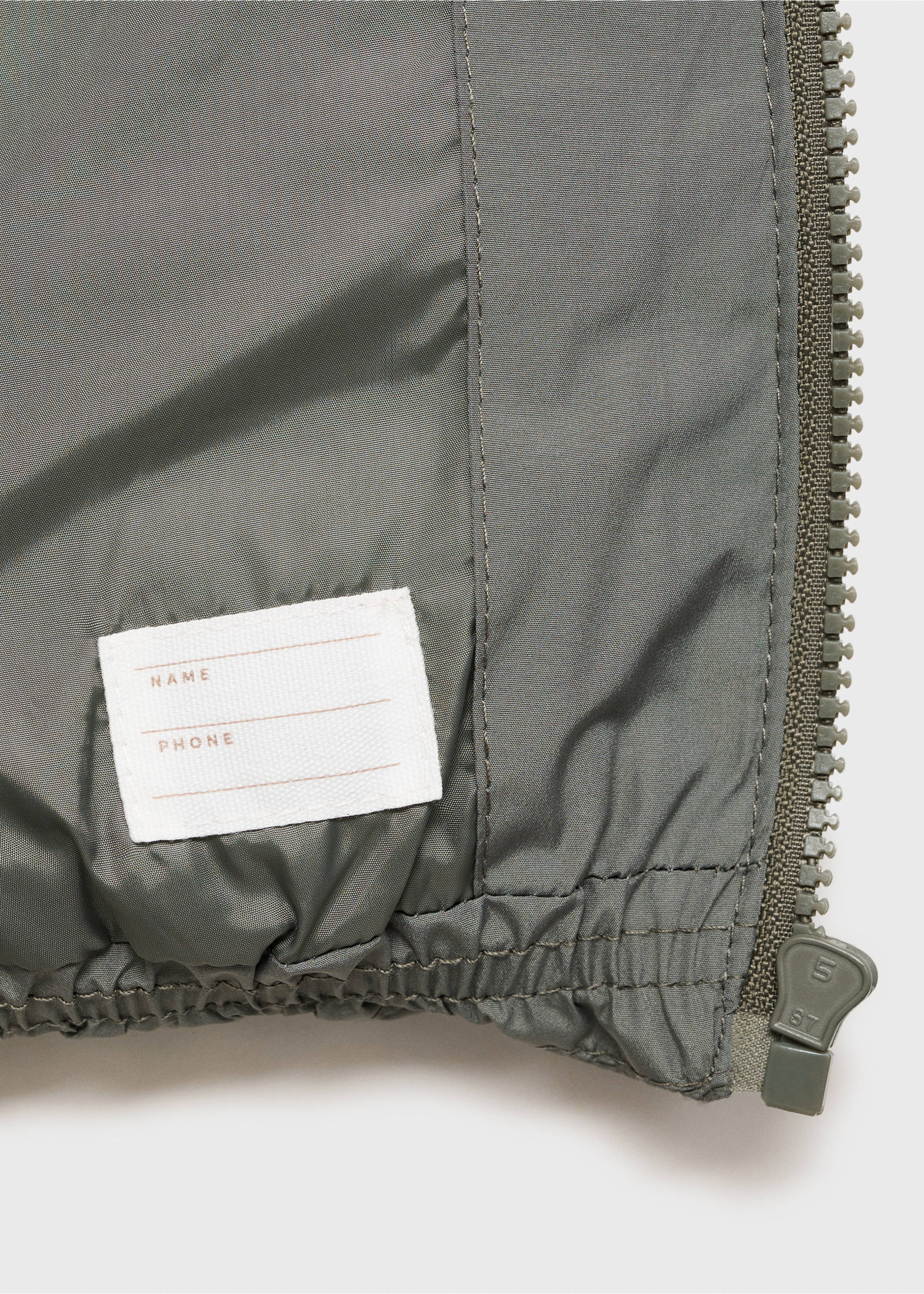 Anorak acolchado capucha - Detalle del artículo 0, Verde pastel. Ref: 17084405-00.
