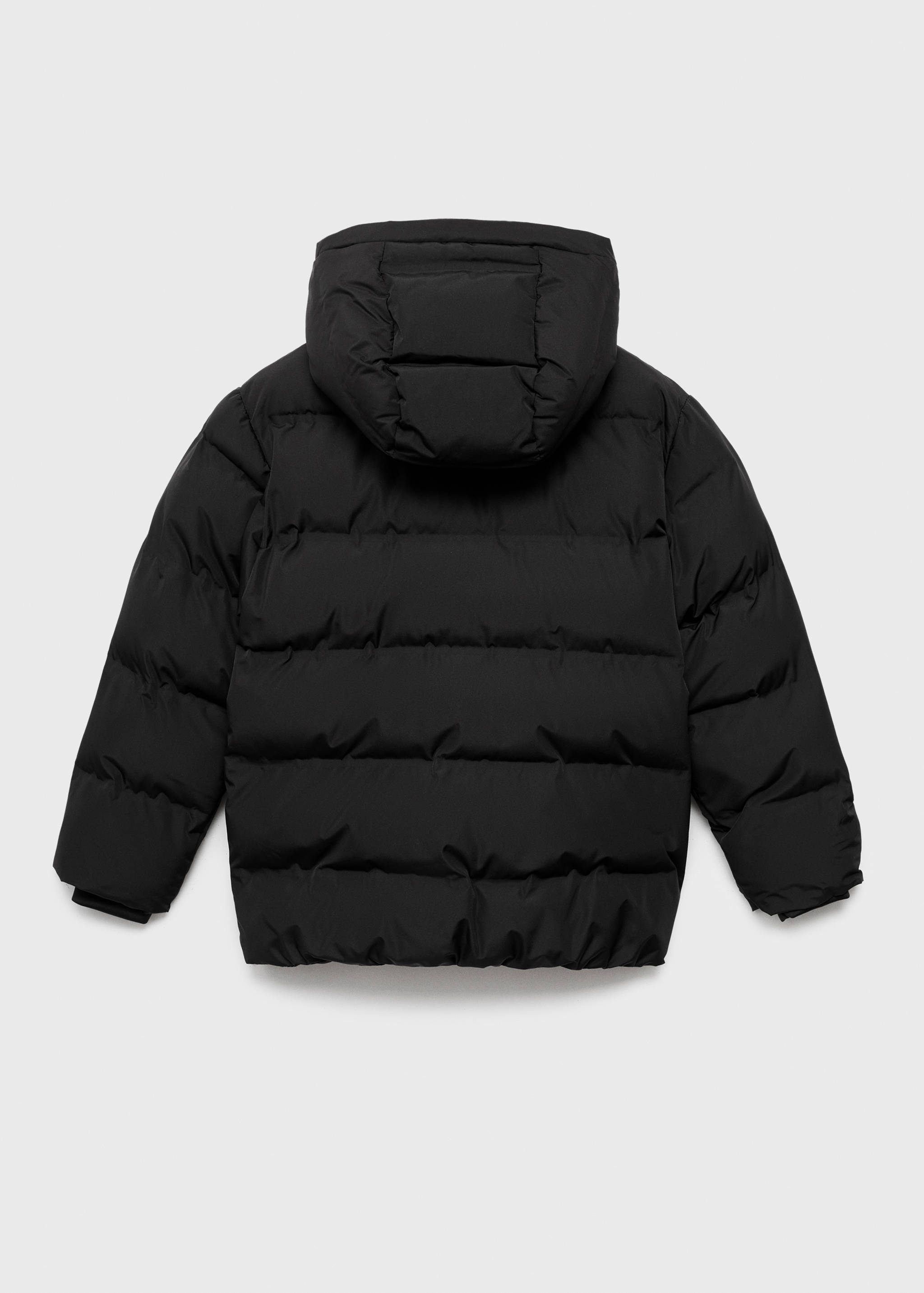 Hood puffer coat - Reverse of the article