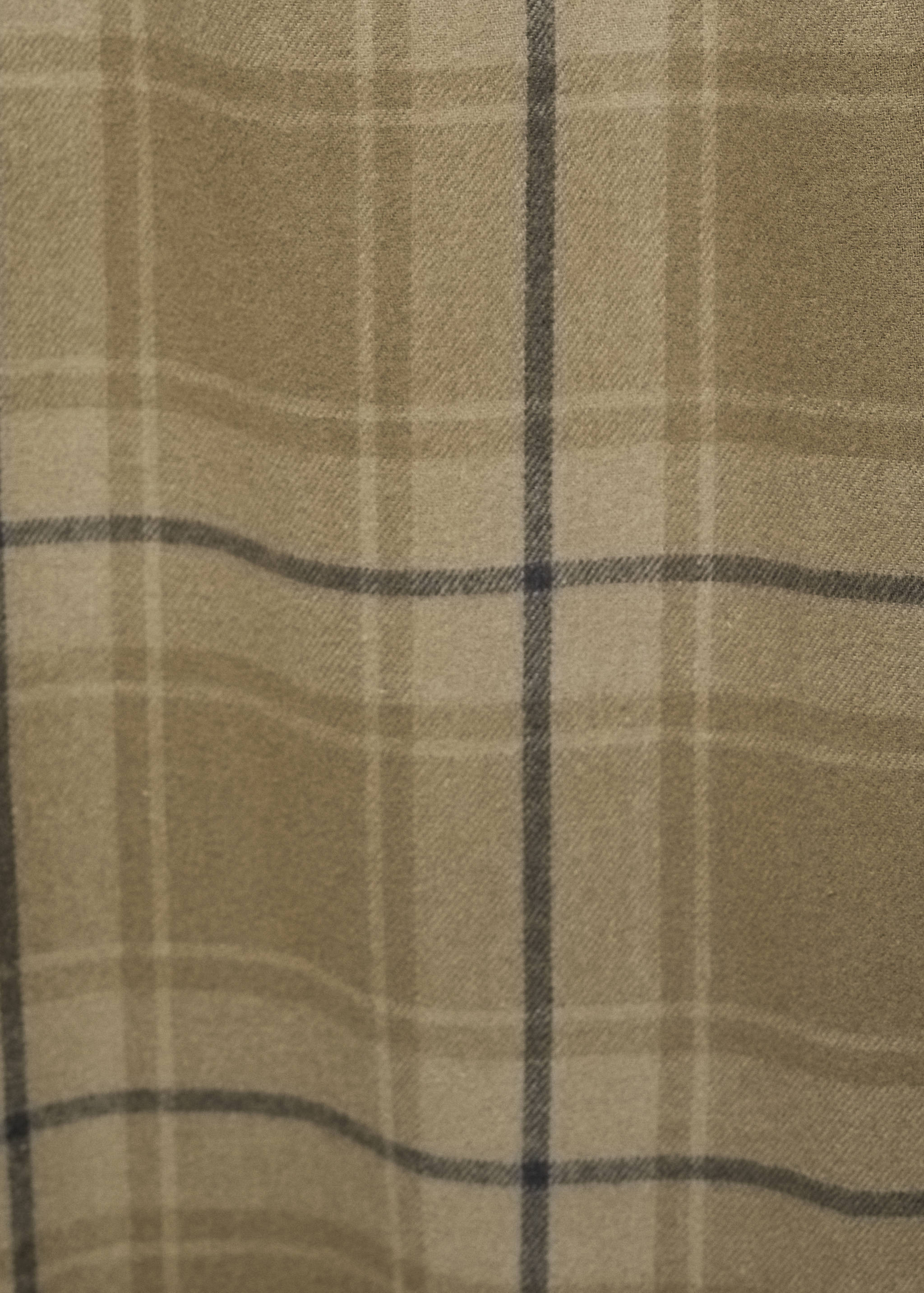 Two-piece flannel check pajamas - Details of the article 0