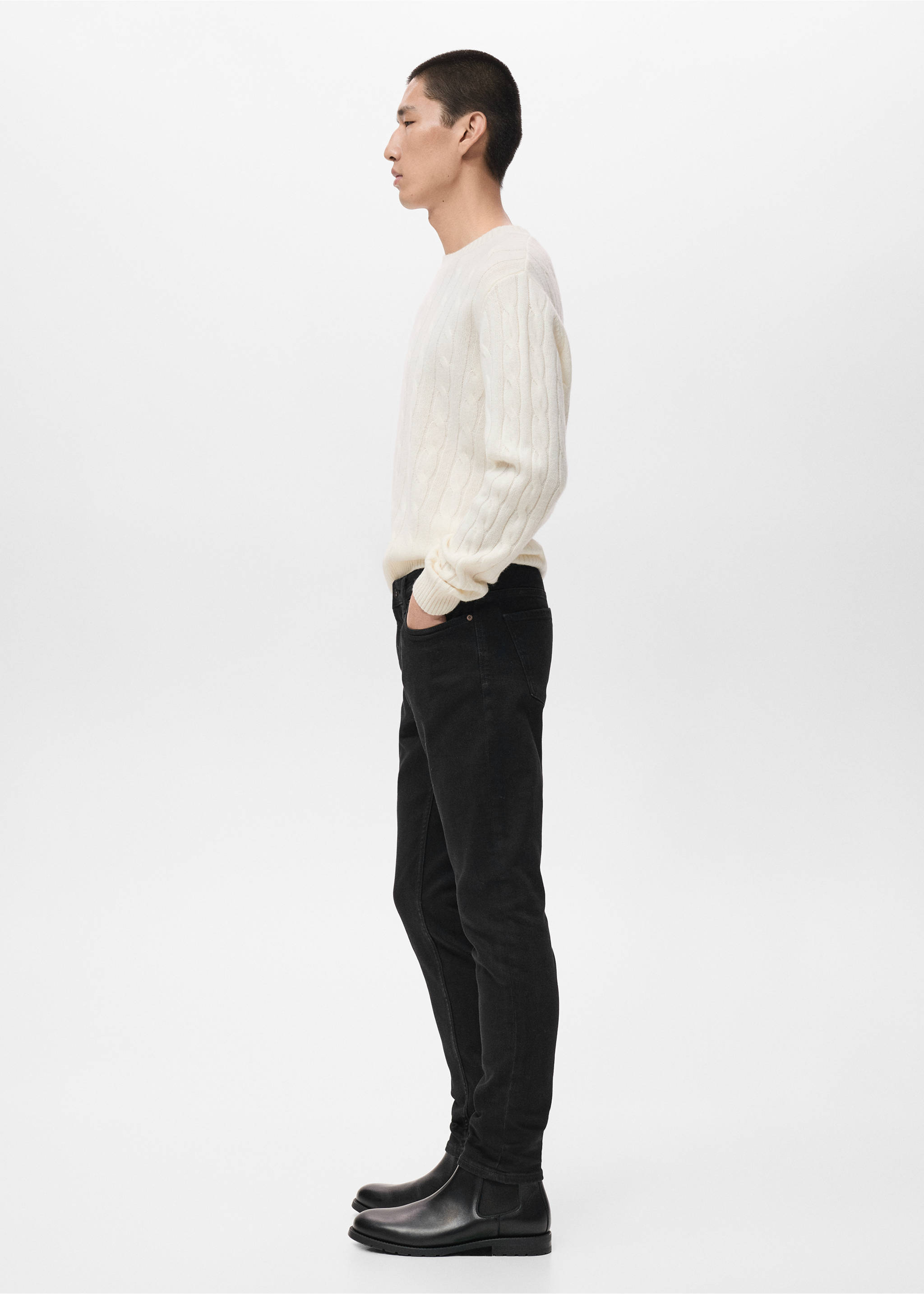 Jean Jude skinny-fit - Détail de l'article 2, Black denim. Ref: 17084407-00.