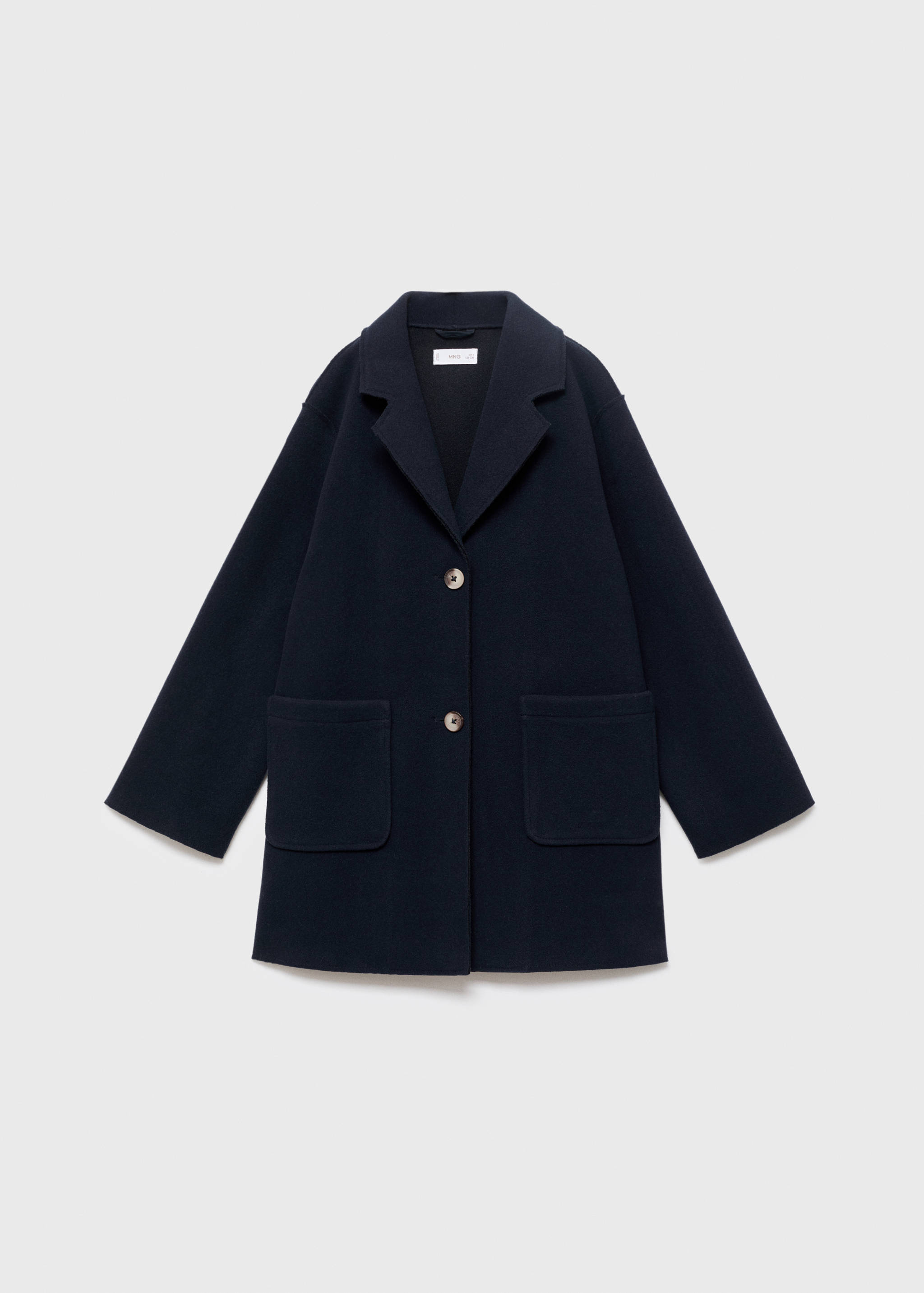 Flaušový kabát midi - Zboží bez modelu