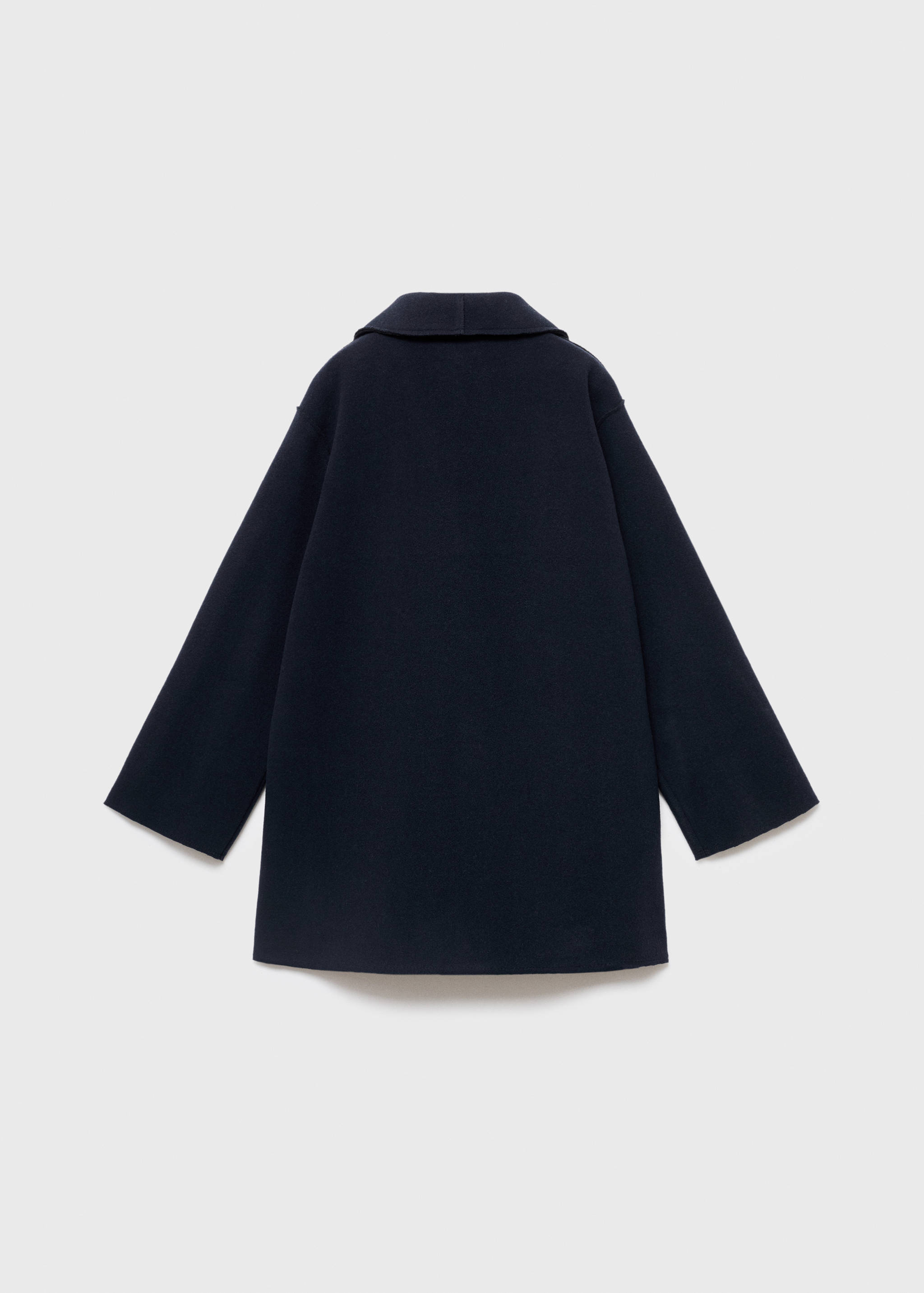 Flaušový kabát midi - Zadní strana zboží