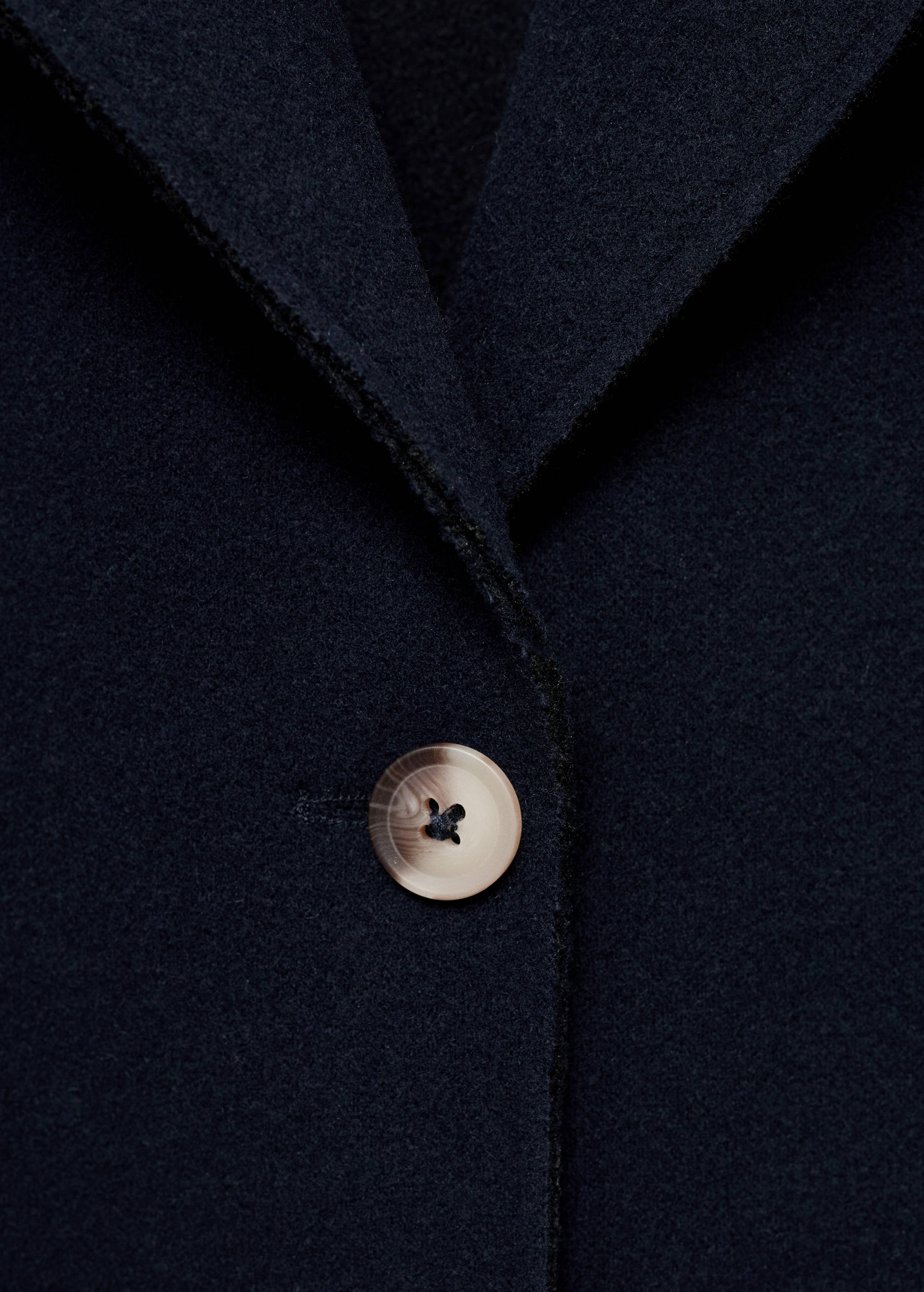 Flaušový kabát midi - Detail zboží 0