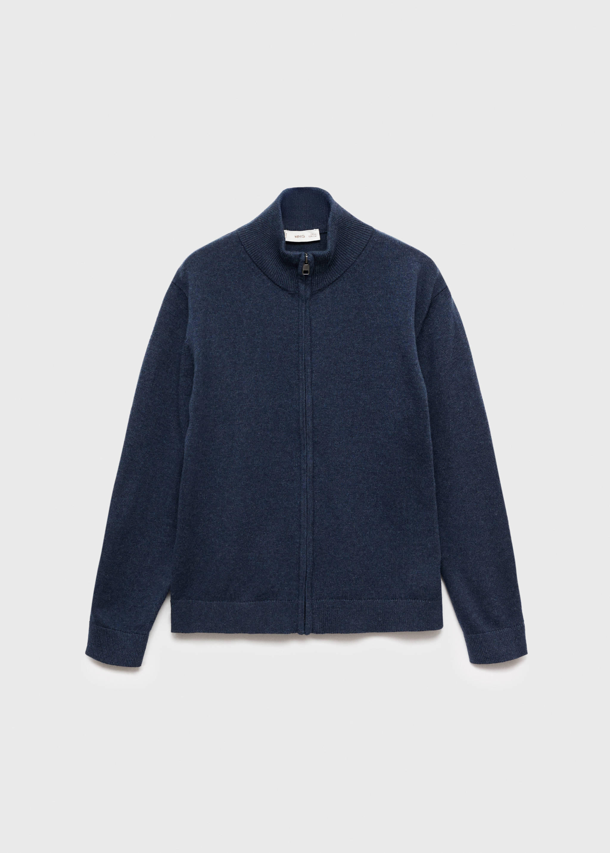 Zipped knit cardigan - Article without model