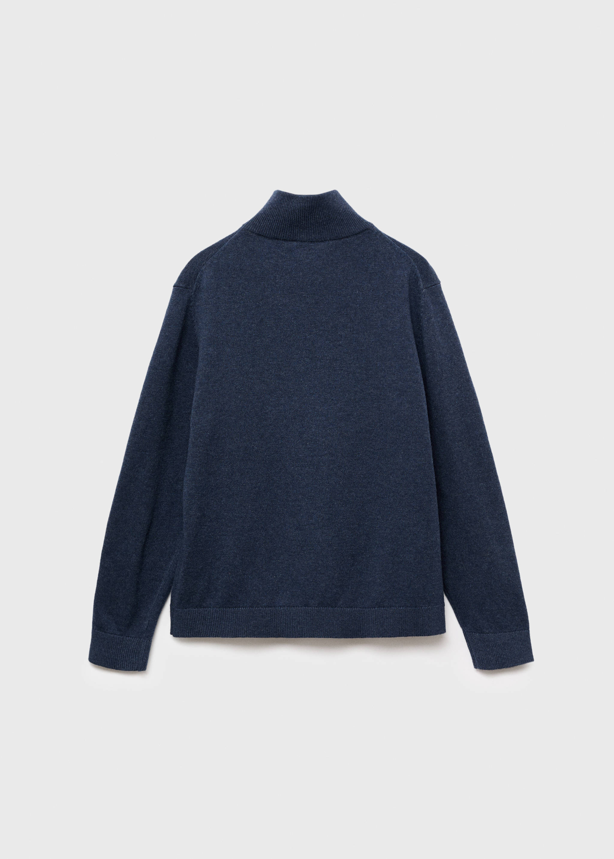 Zipped knit cardigan - Reverse of the article