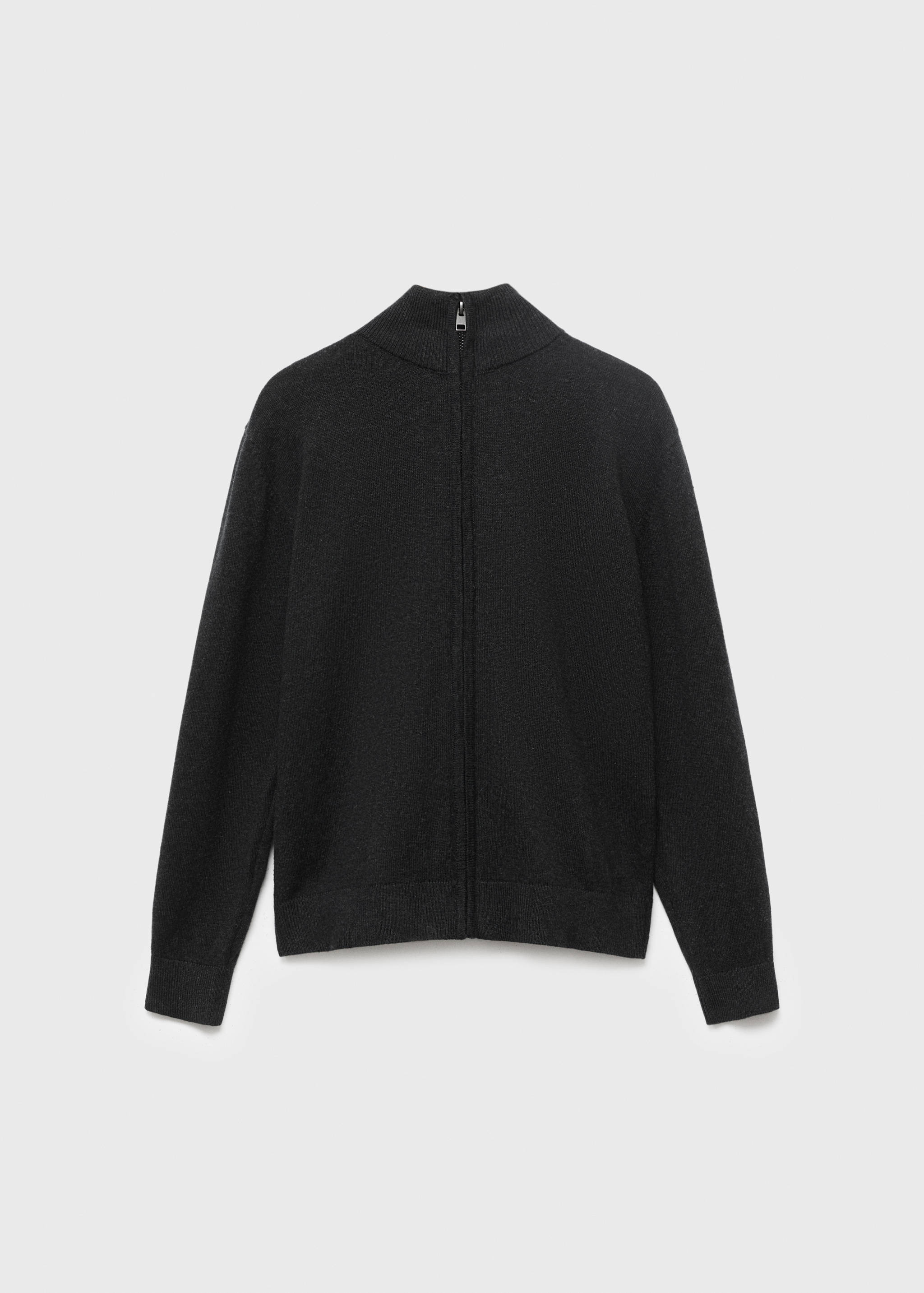 Zipped knit cardigan - Article without model