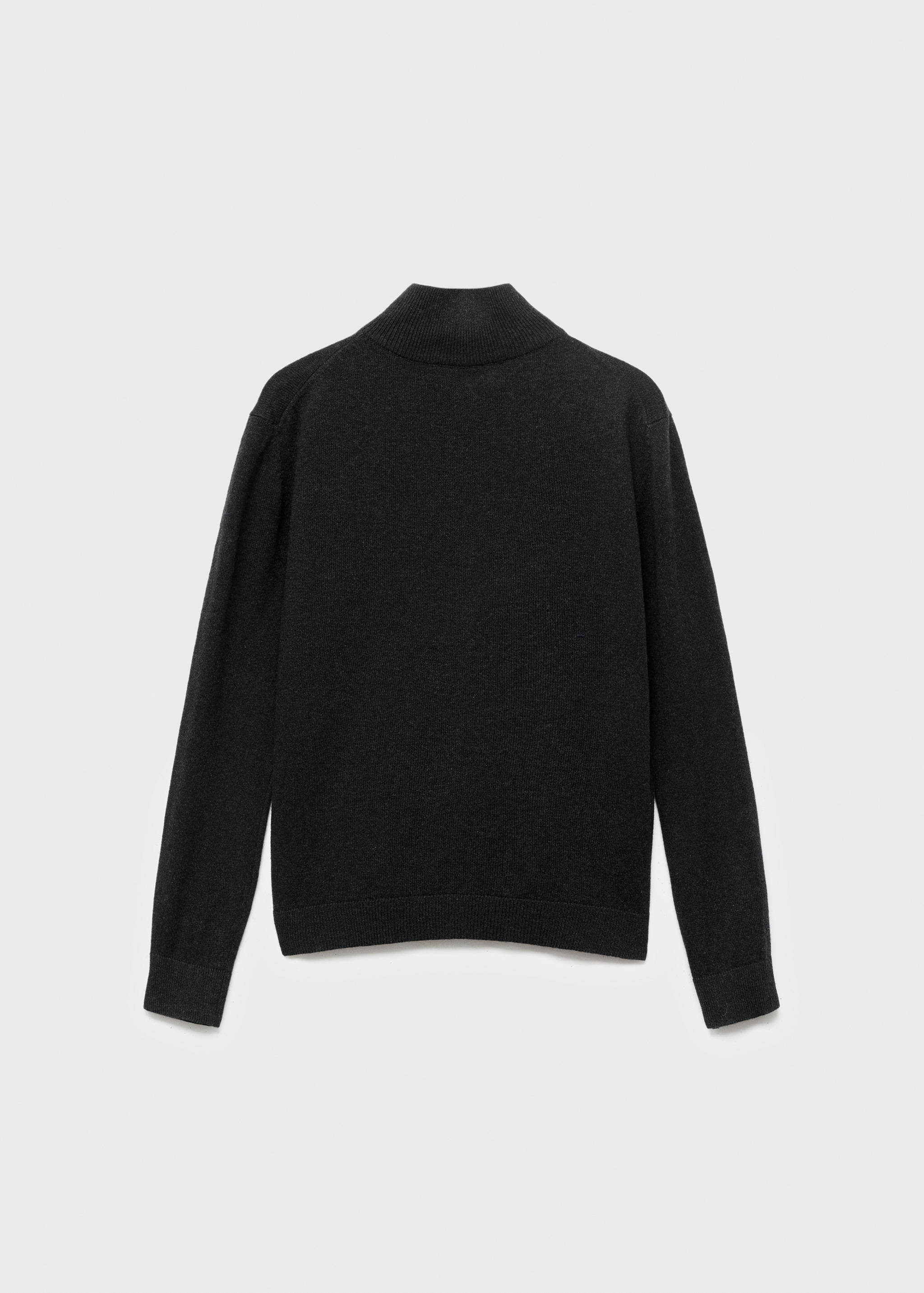 Zipped knit cardigan - Reverse of the article