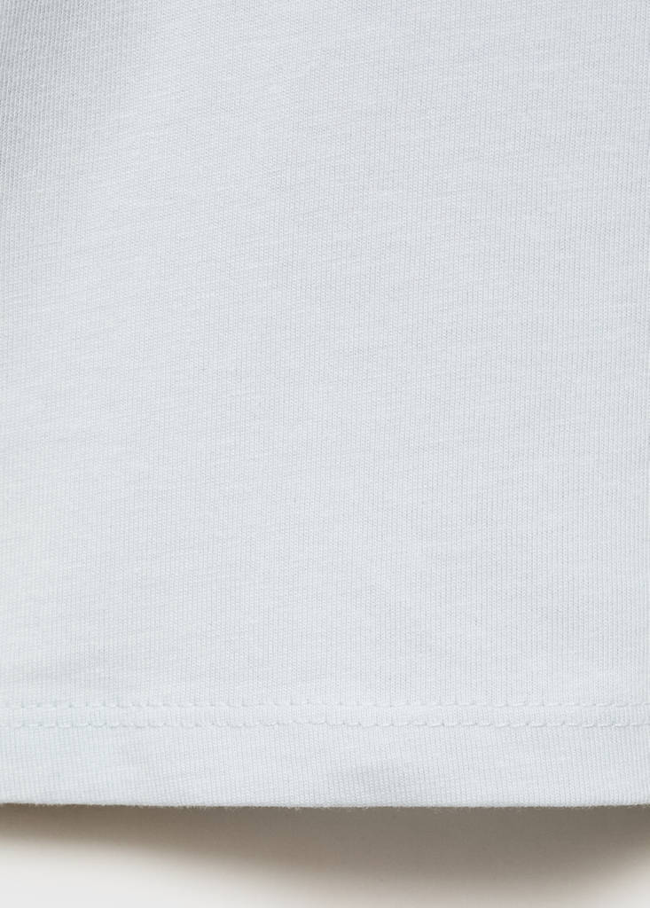 Printed cotton-blend t-shirt — Sky Blue