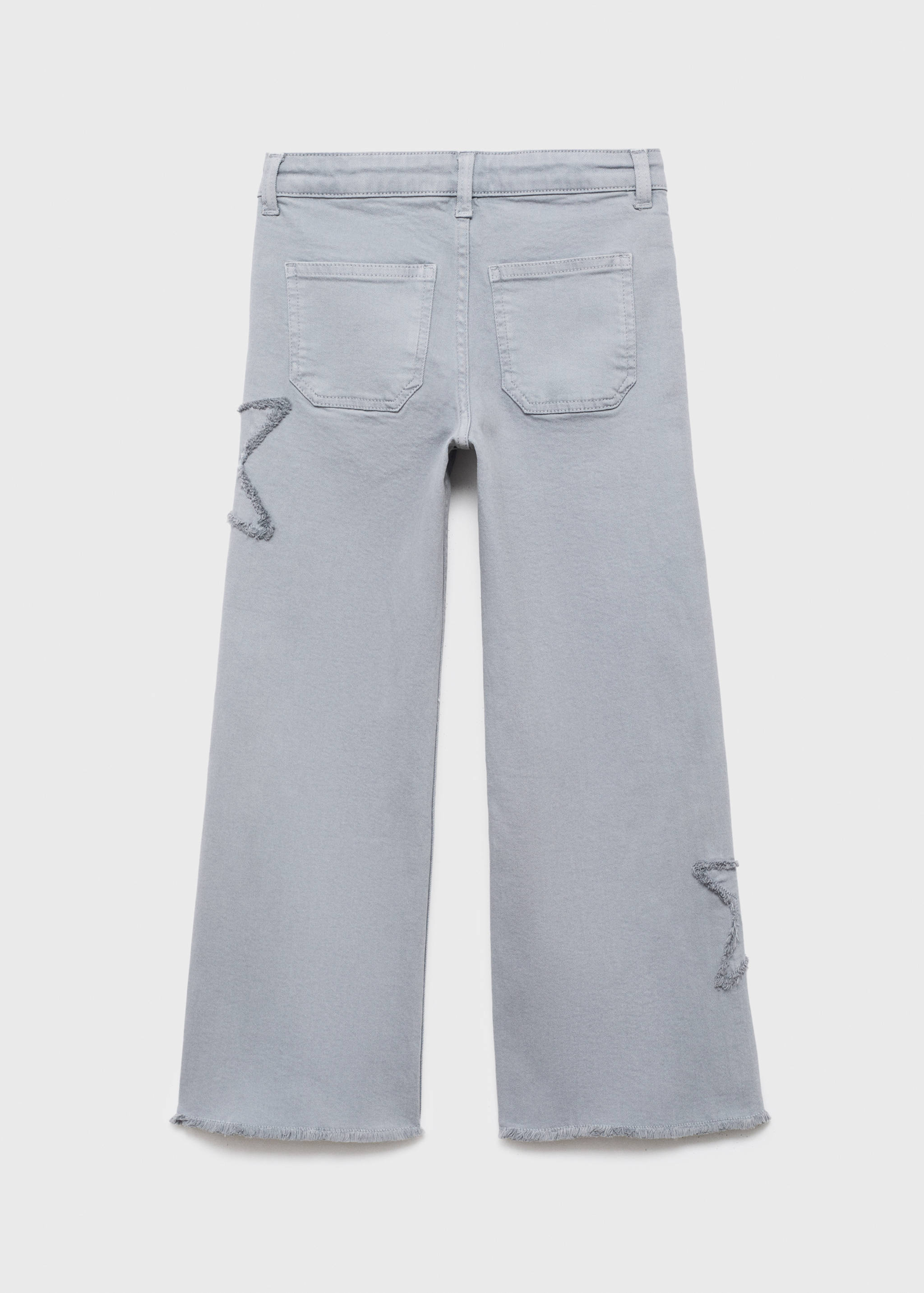 Jeans with embroidered stars - Reverse of the article