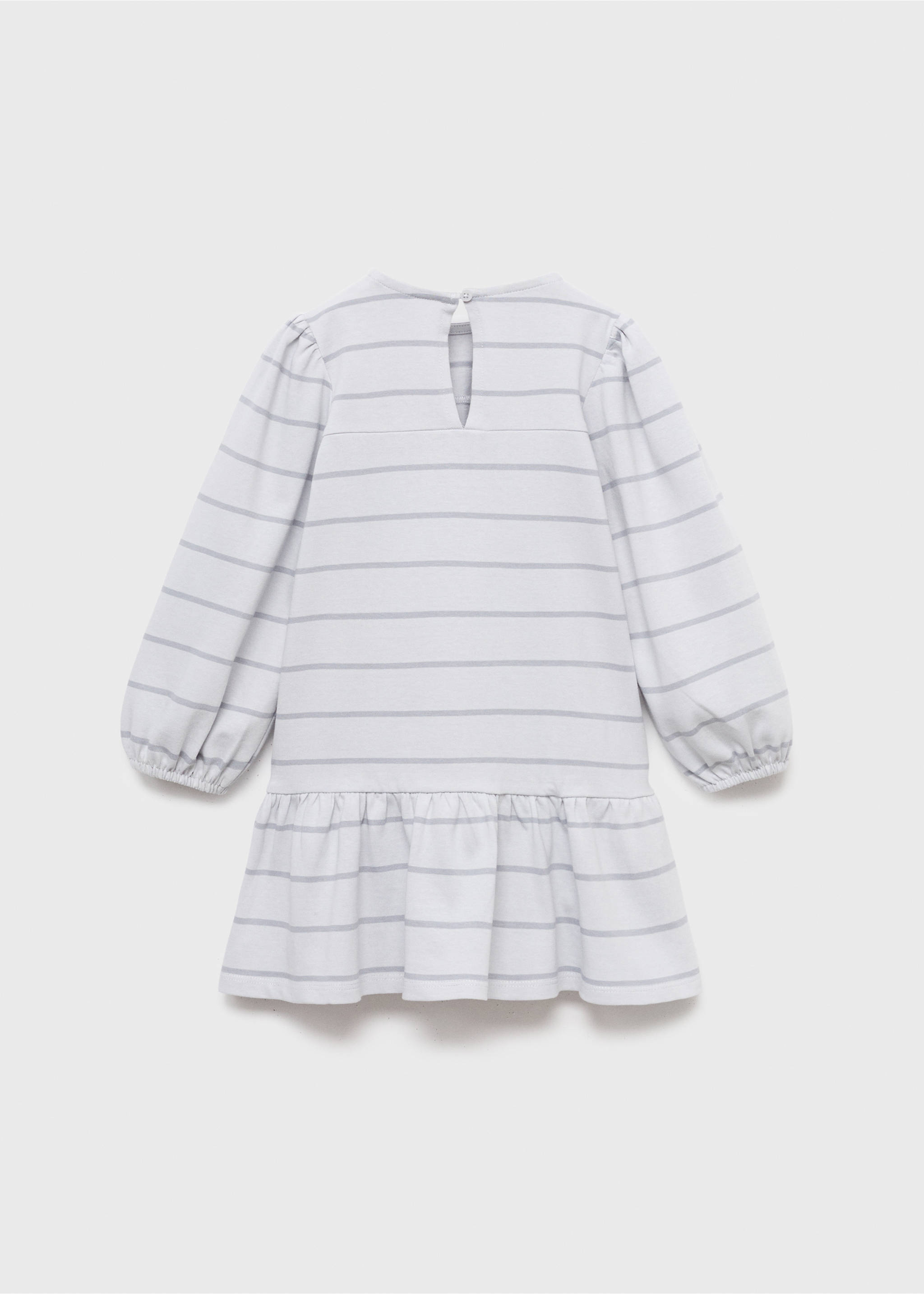 Vestido rayas algodón - Reverso del artículo, Azul. Ref: 17084420-00.