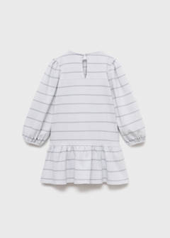 Striped cotton-blend dress — Blue 4