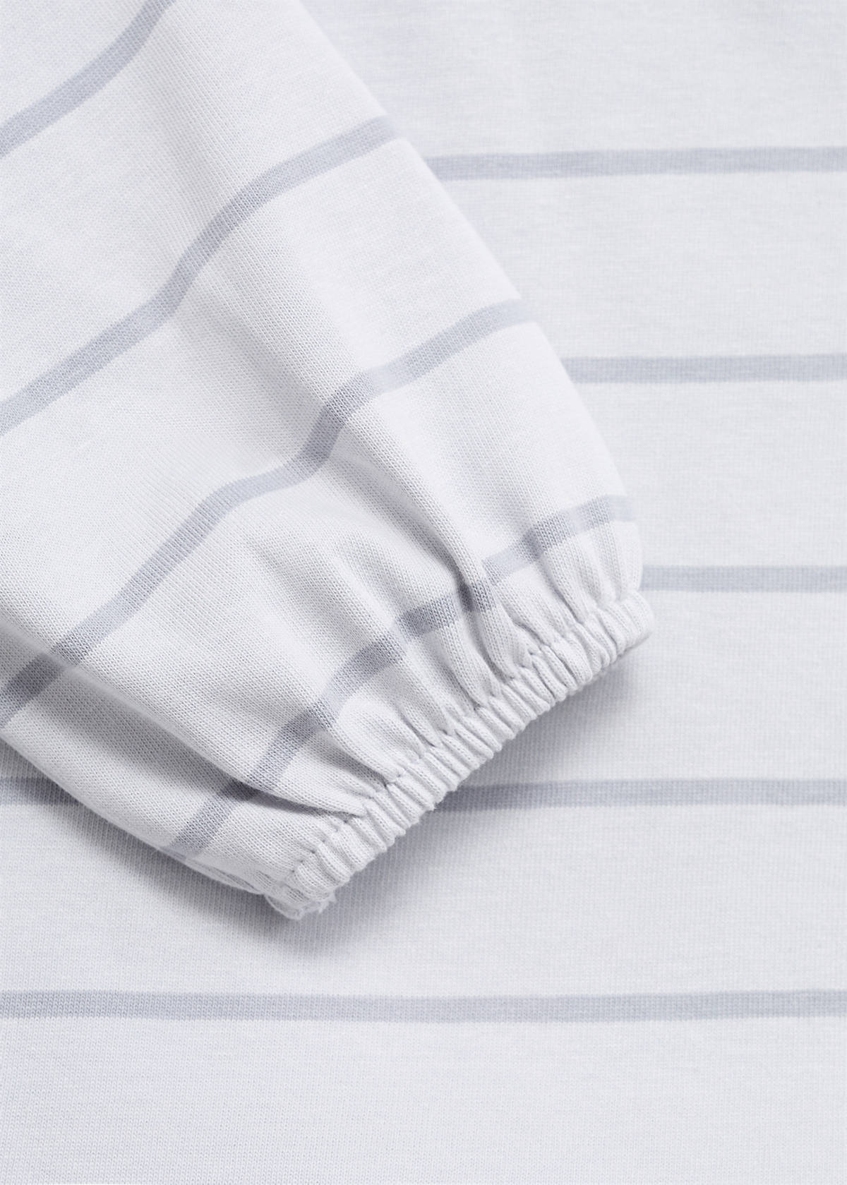 Striped cotton-blend dress — Blue