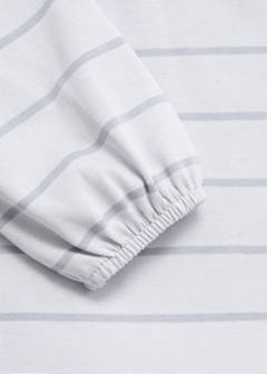 Striped cotton-blend dress — Blue 3