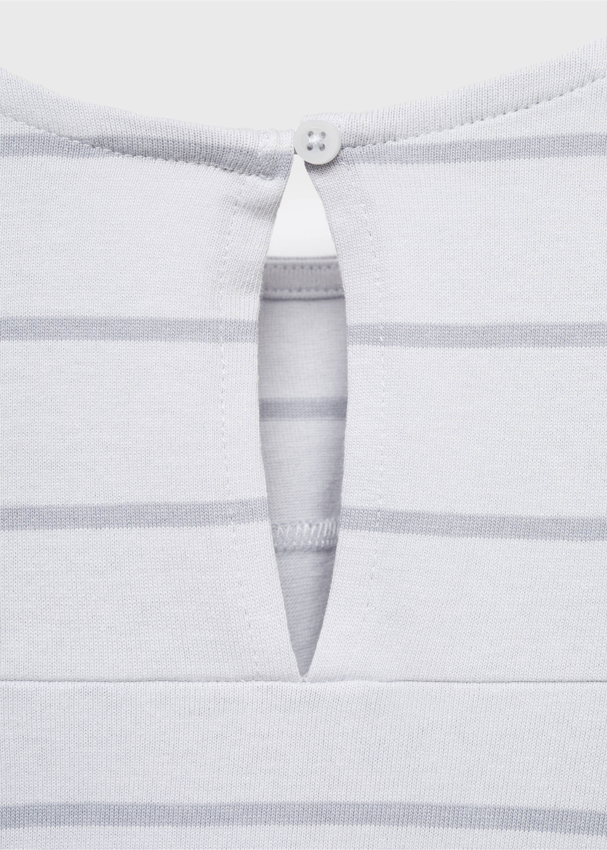 Vestido rayas algodón - Detalle del artículo 0, Azul. Ref: 17084420-00.