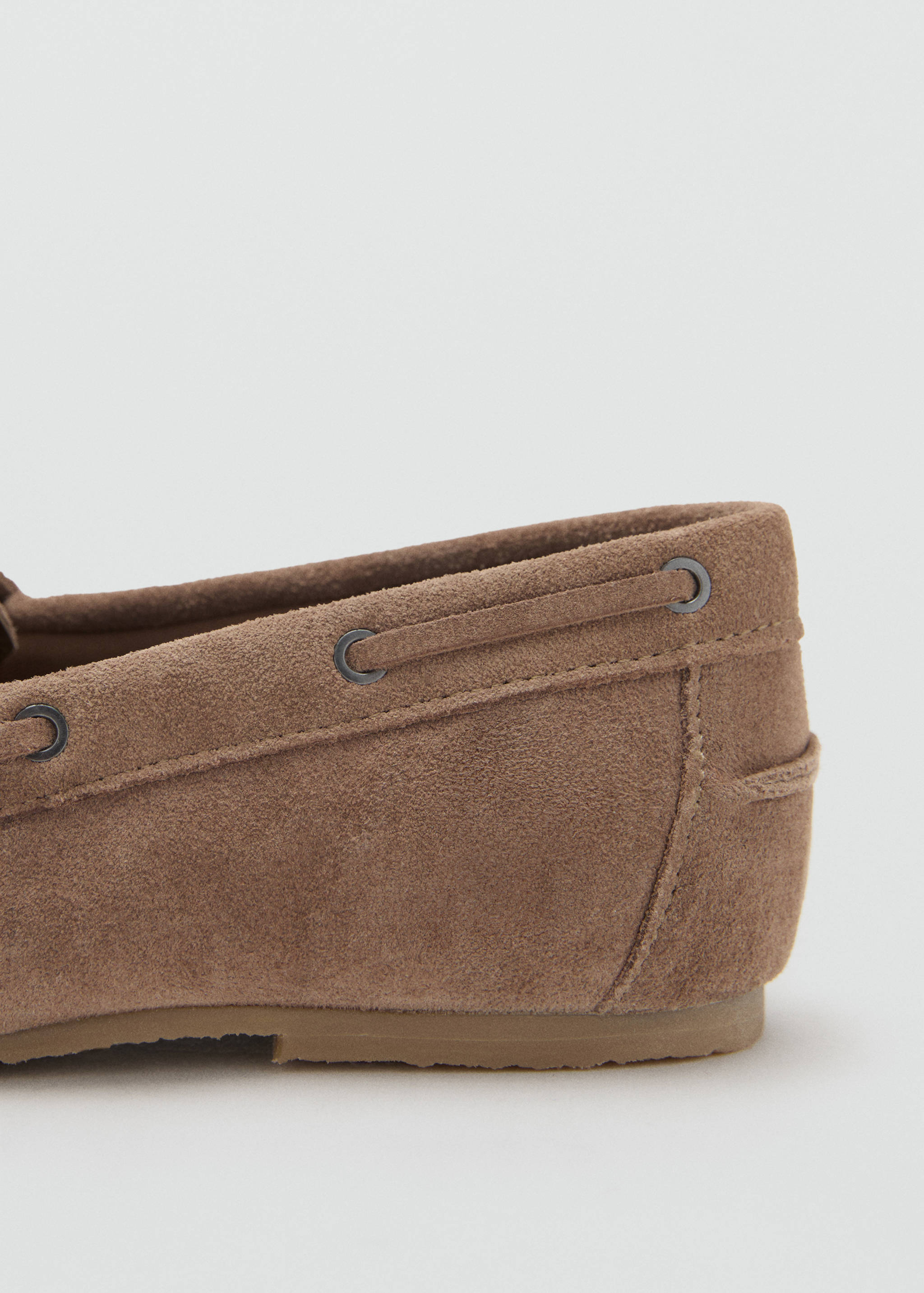 Leather lace-up moccasins - Details of the article 1