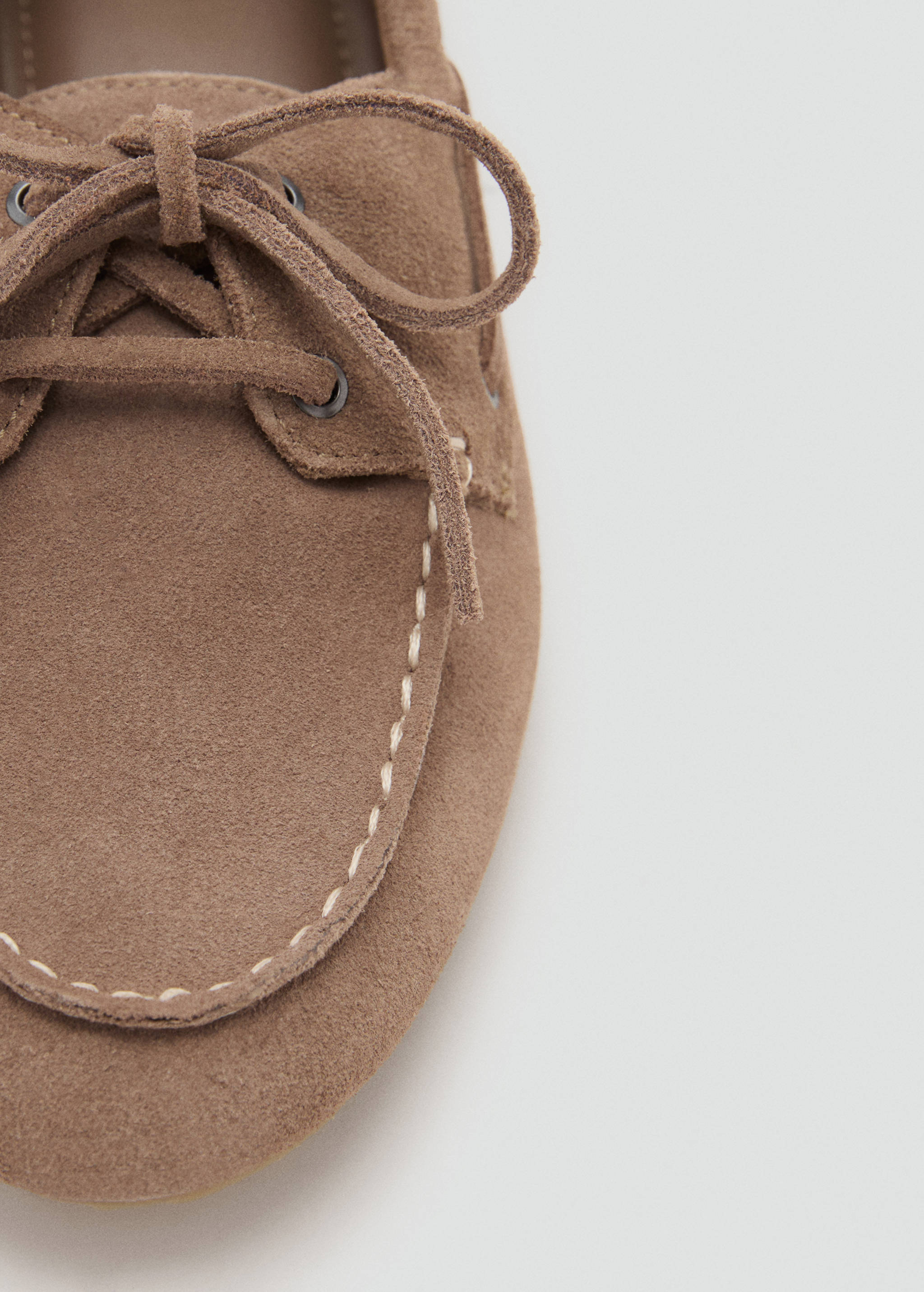 Leather lace-up moccasins - Details of the article 2