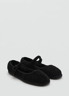 Sheepskin ballet flats — Black 3