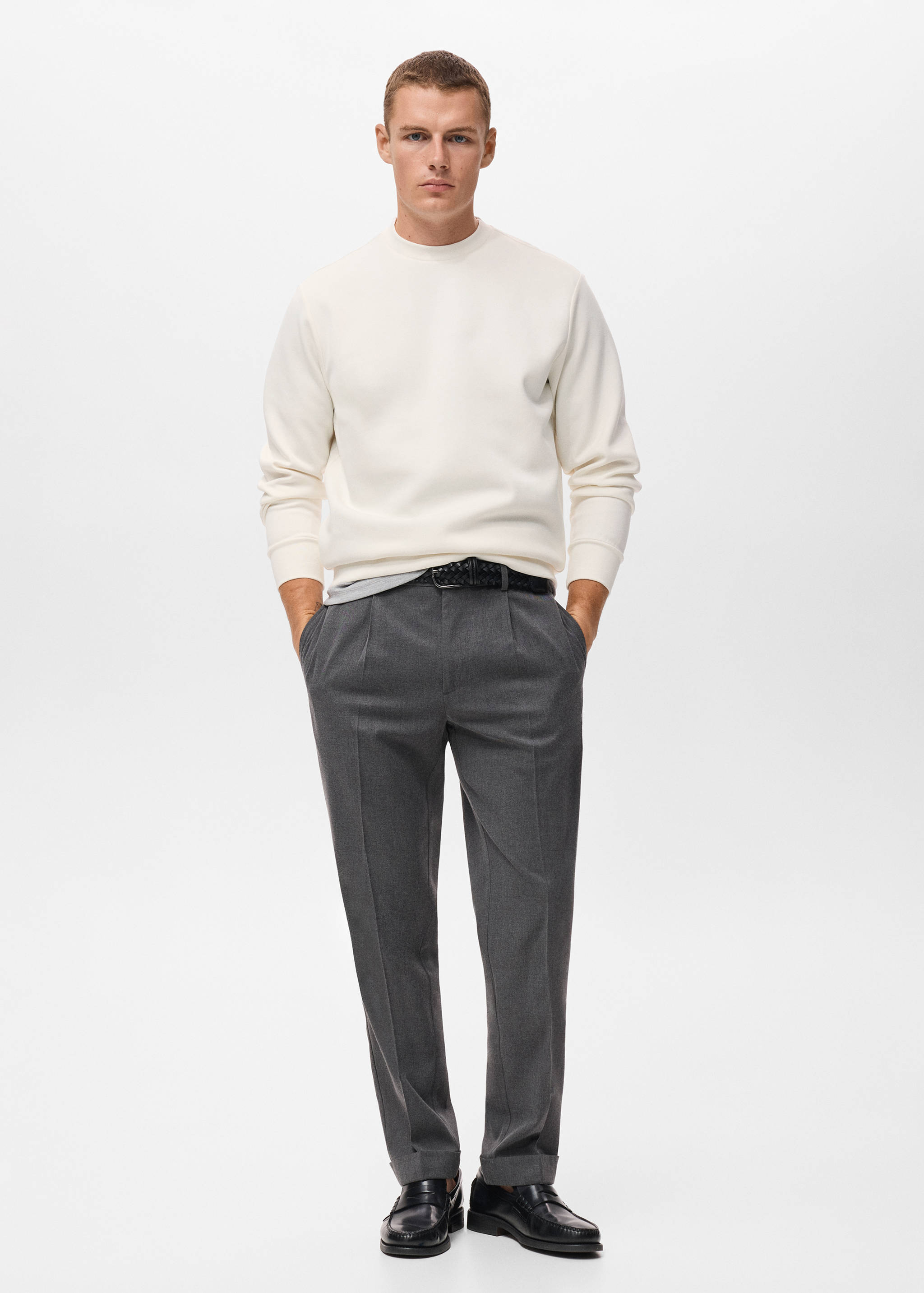 Regular-fit cotton sweatshirt - General plane