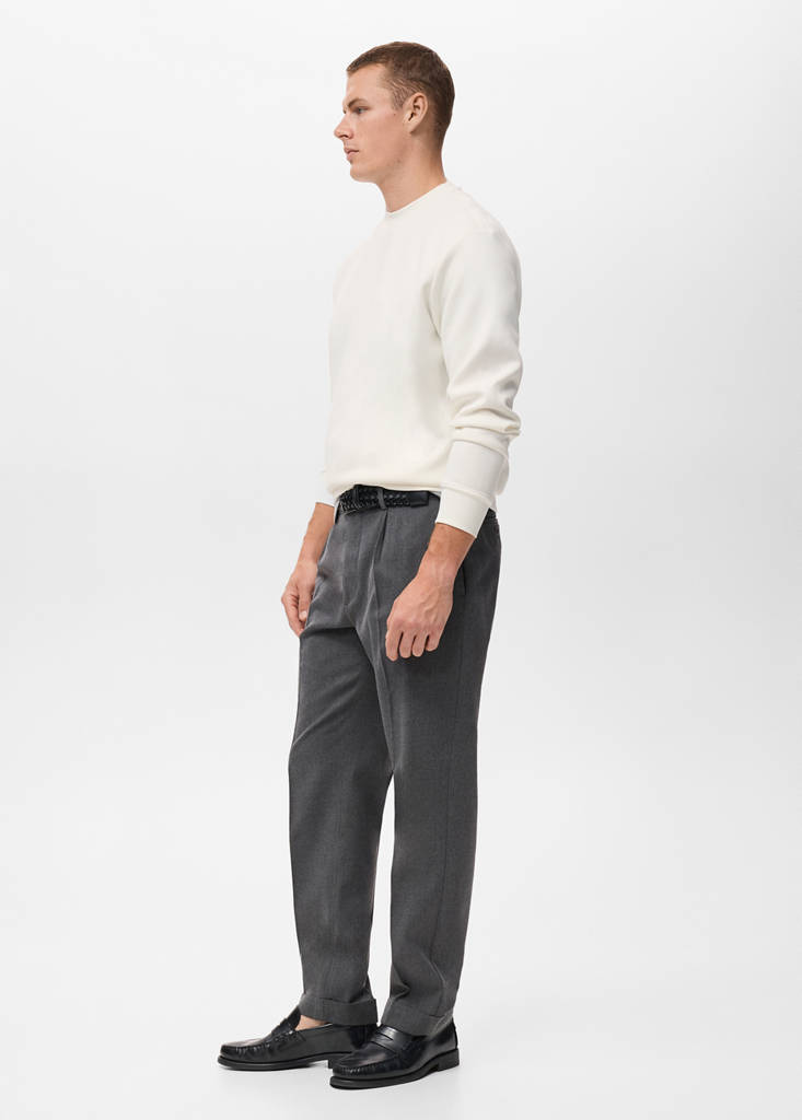 Regular-fit cotton sweatshirt — White