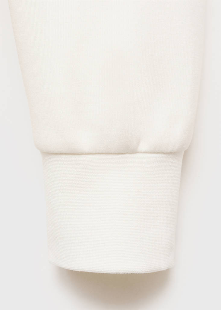 Regular-fit cotton sweatshirt — White