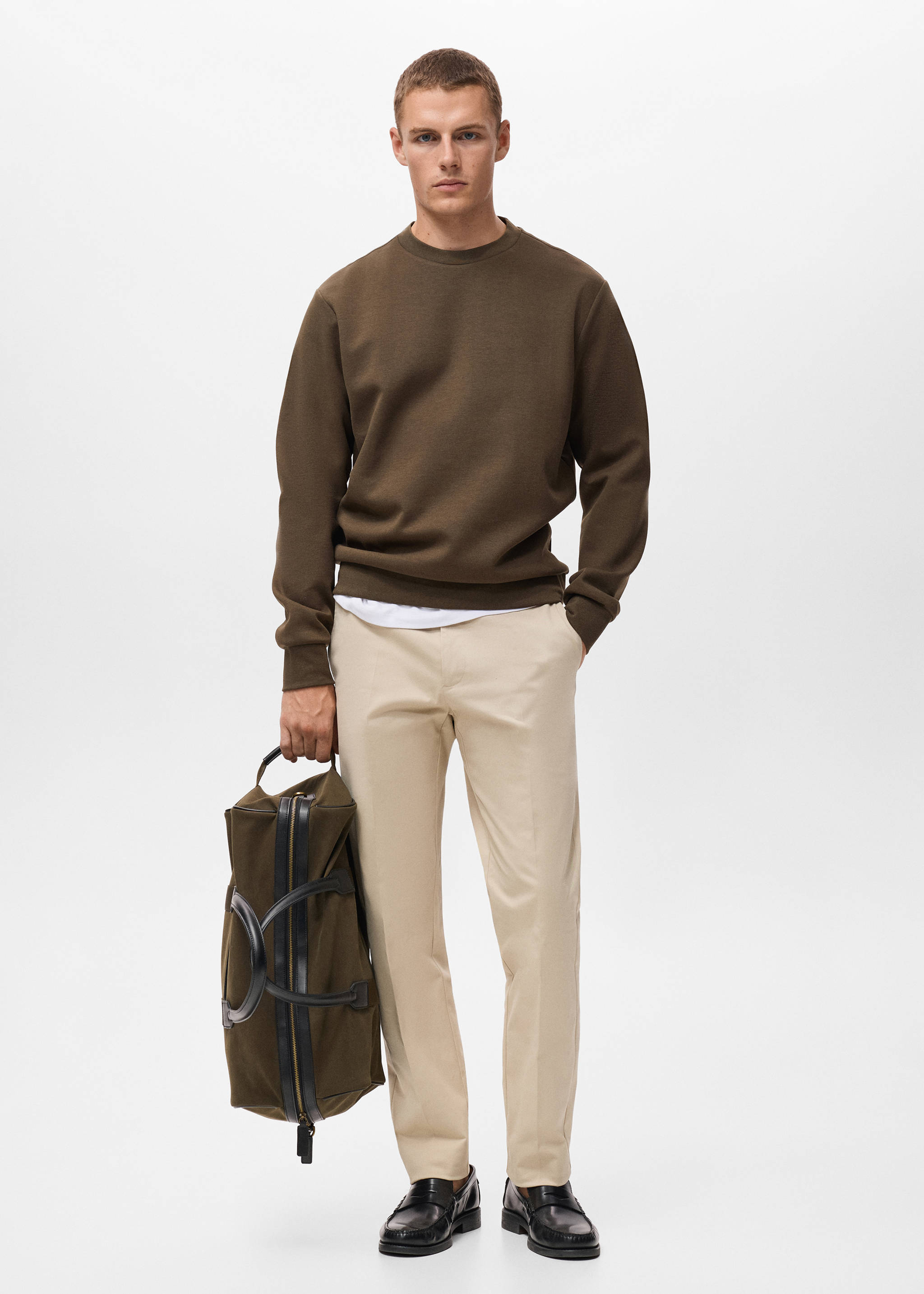 Regular-fit cotton sweatshirt - General plane