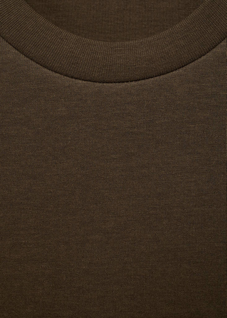 Regular-fit cotton sweatshirt — Olive Green