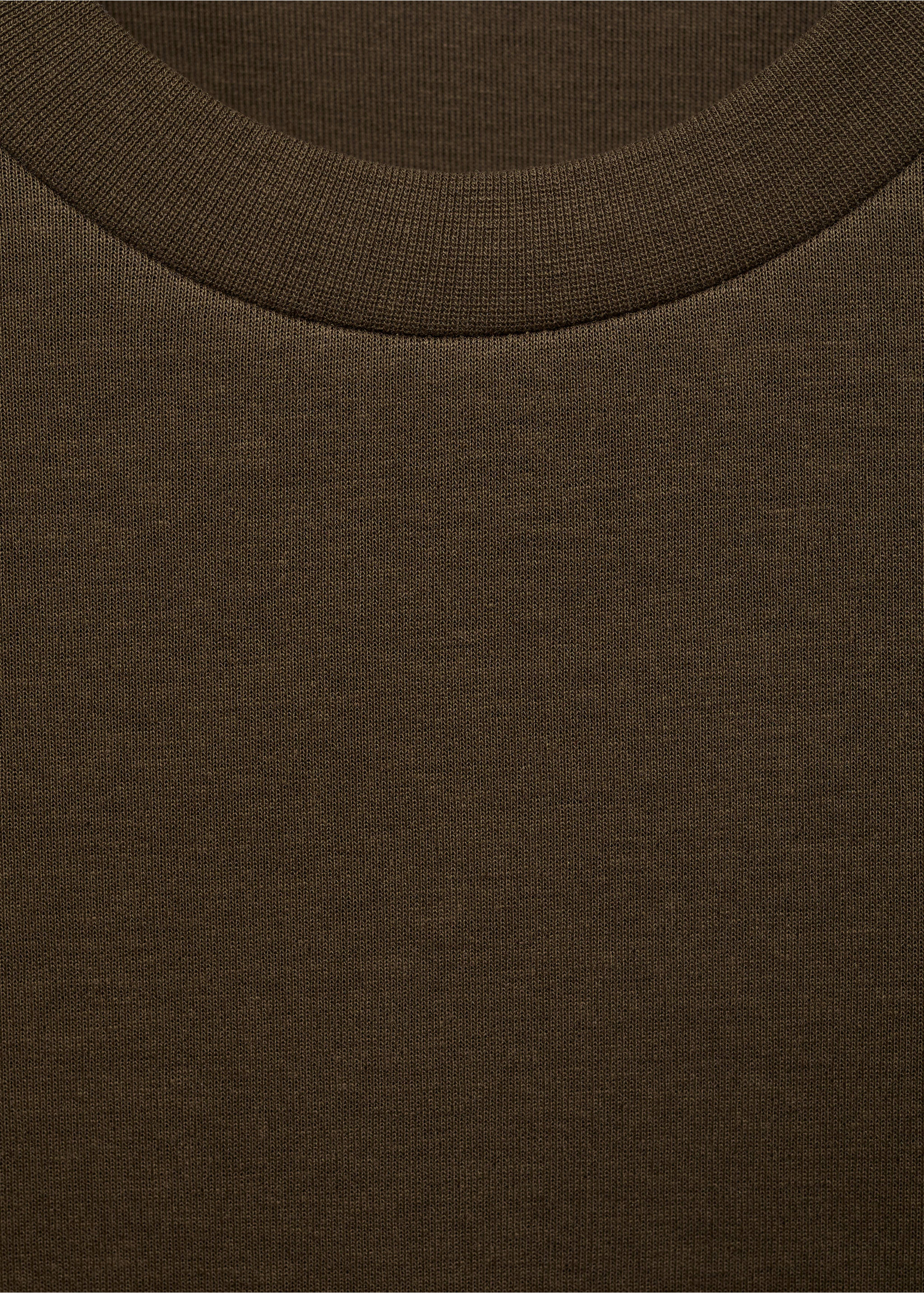 Sudadera algodón regular fit - Detalle del artículo 8, Oliva. Ref: 17084425-00.