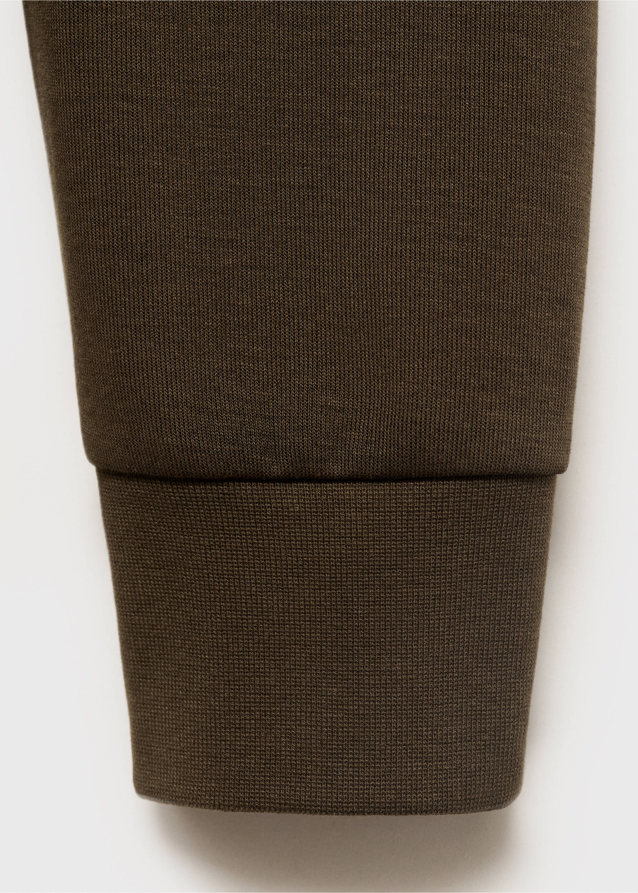 Sudadera algodón regular fit - Detalle del artículo 0, Oliva. Ref: 17084425-00.